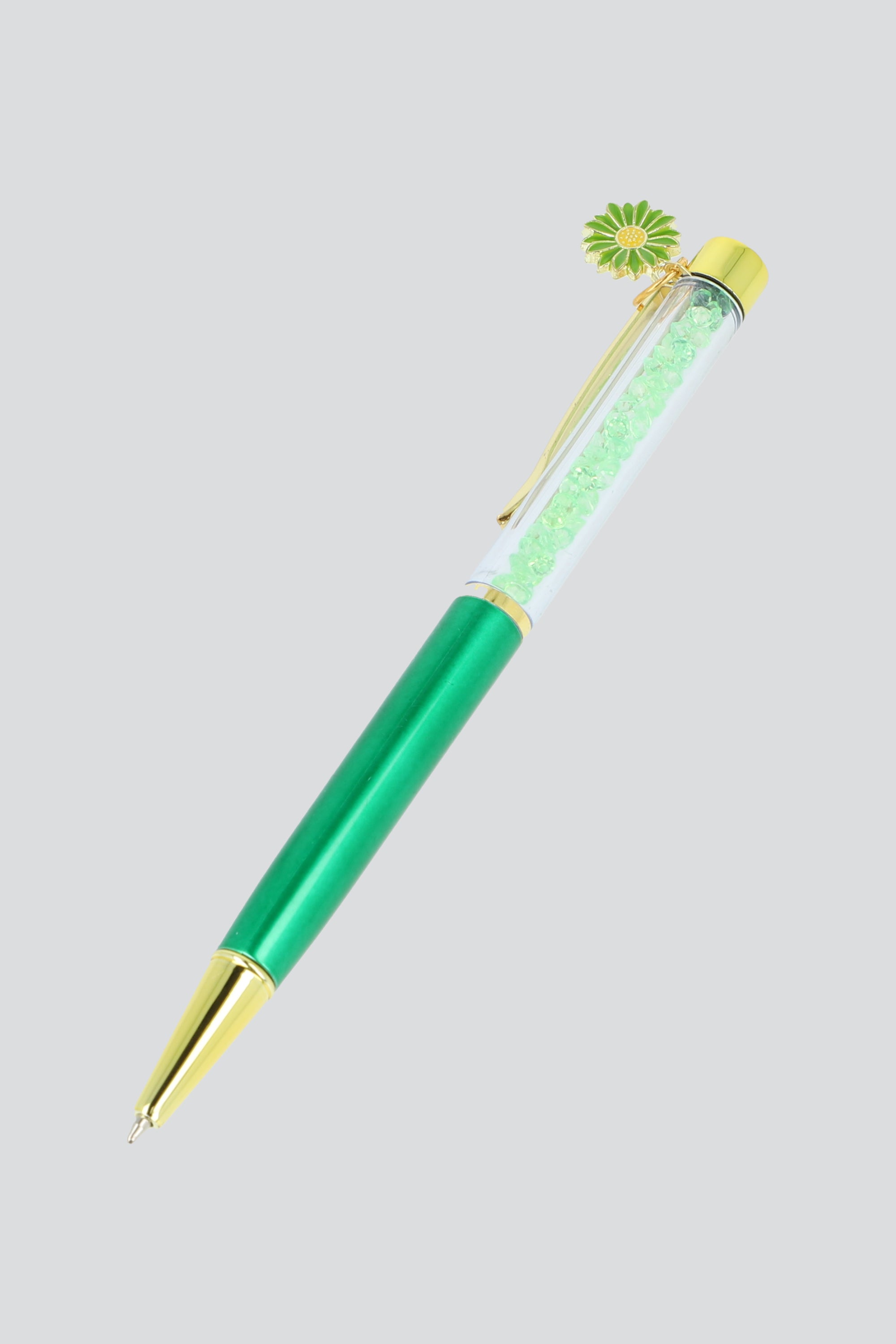 Pluma charm flor VERDE