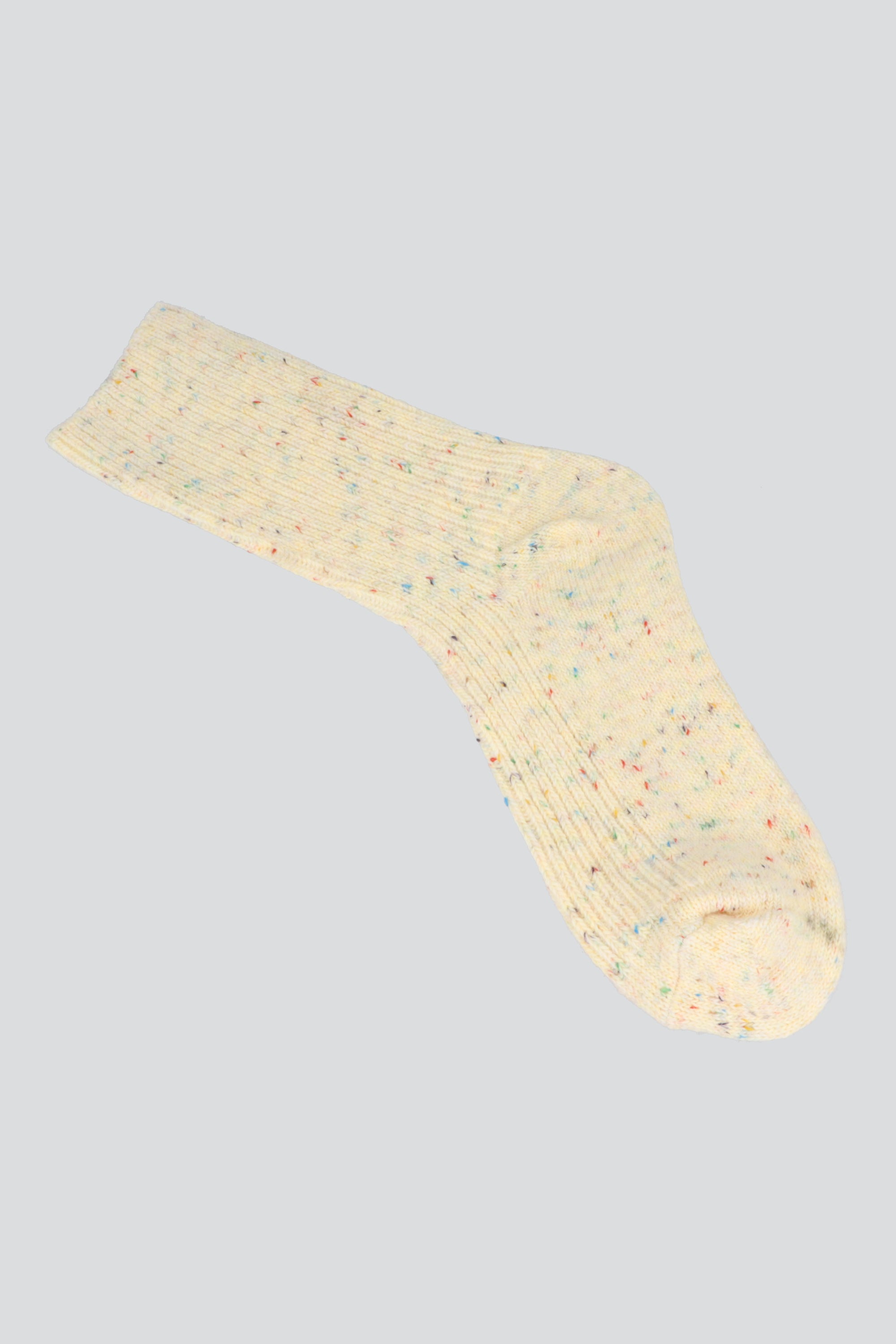 Calcetin peluche rayas AMARILLO