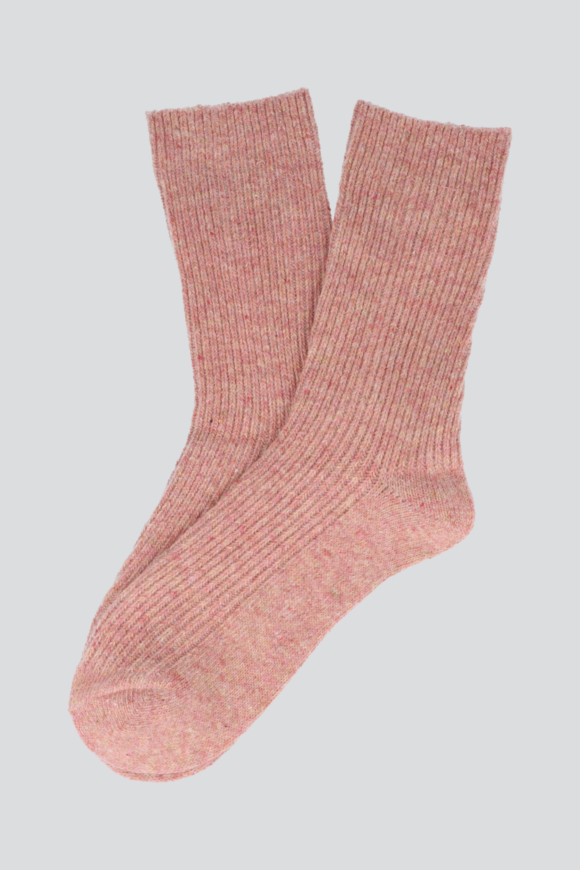 Calcetin peluche rayas ROSA