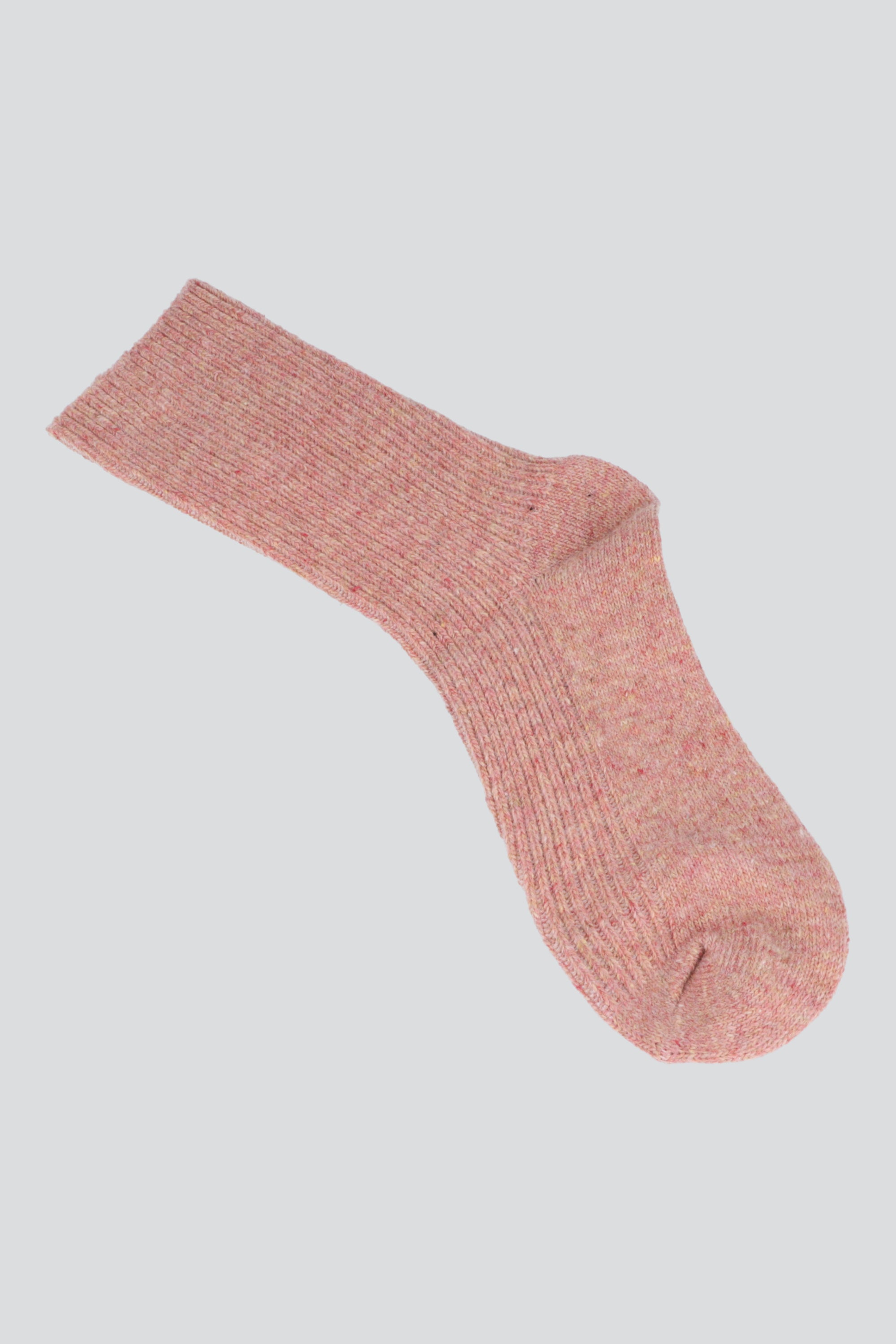 Calcetin peluche rayas ROSA