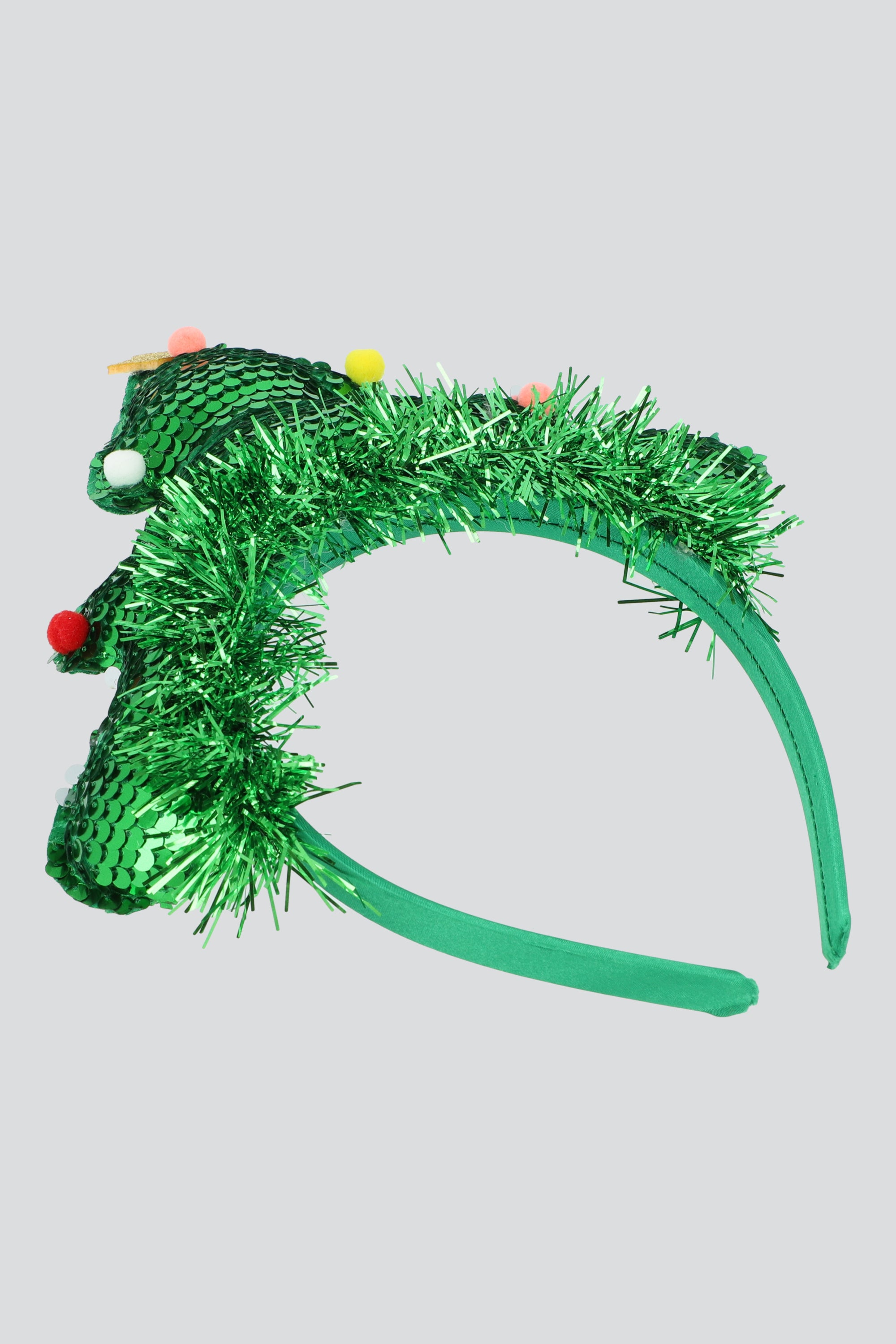 DIADEMA ARBOL LENTEJUELA VERDE