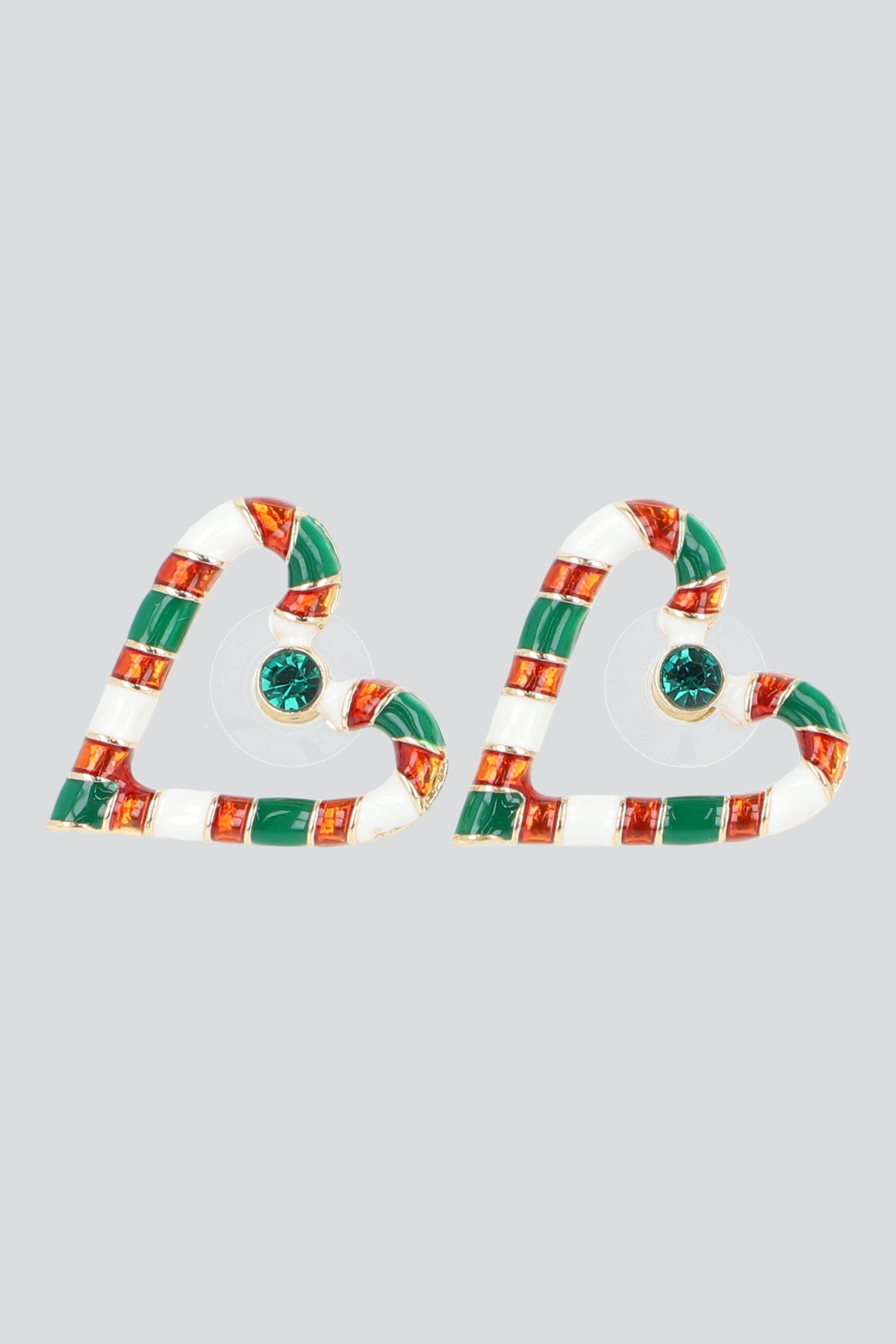 ARETES BASTON NAVIDEÑO VERDE