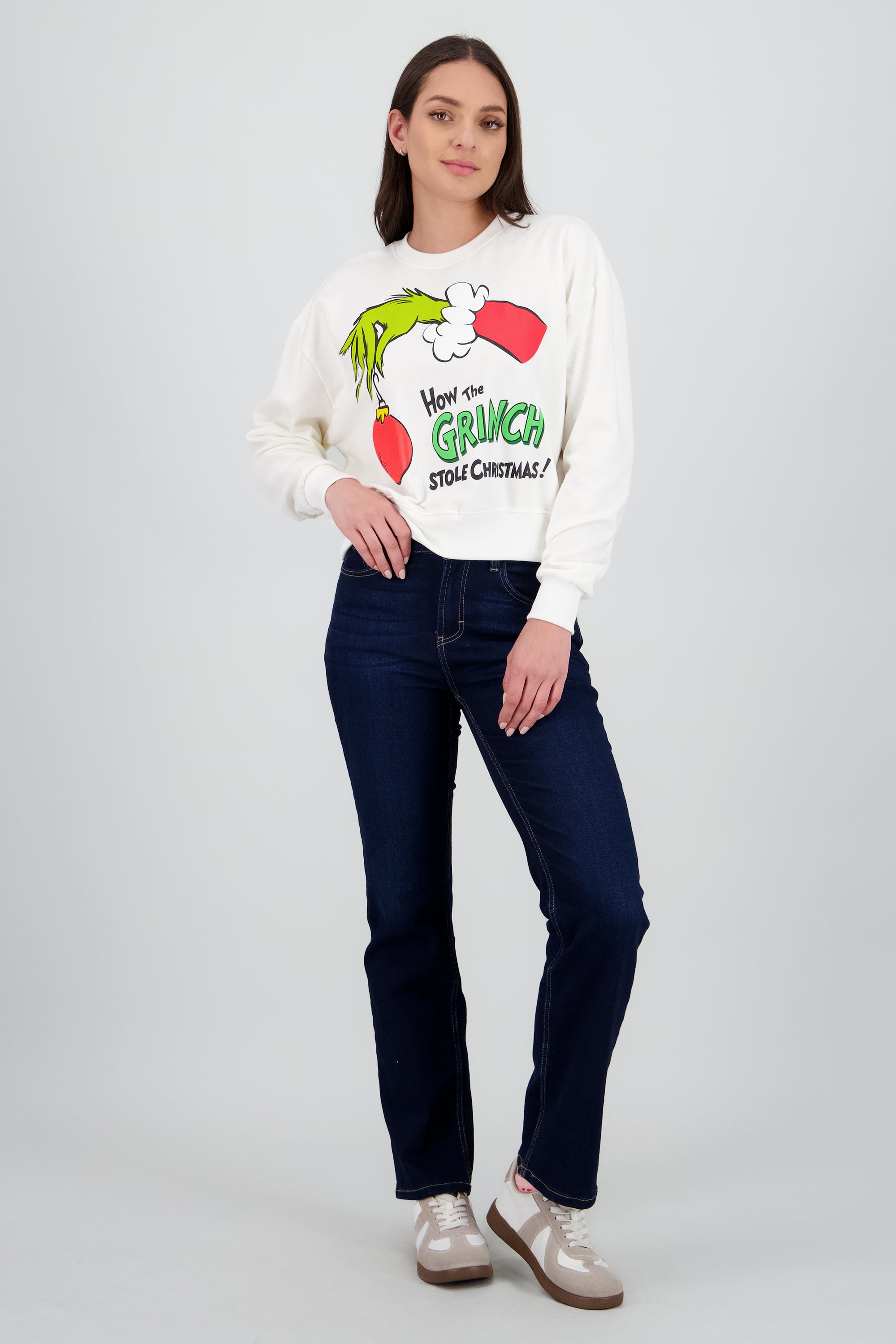 Sudadera grinch mano esfera HUESO