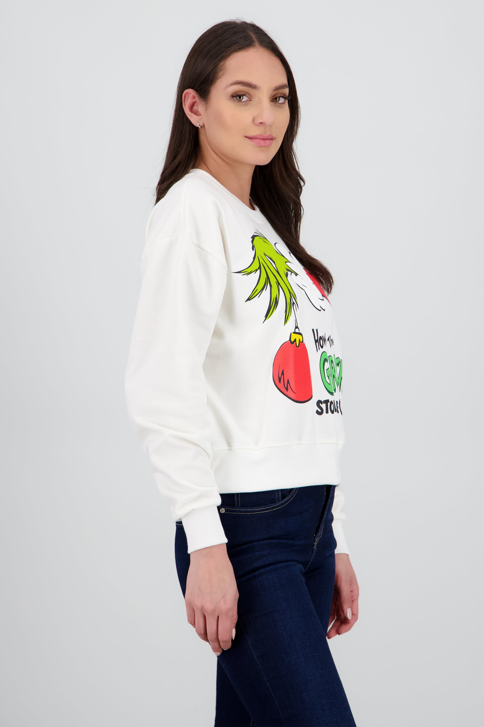 Sudadera grinch mano esfera HUESO