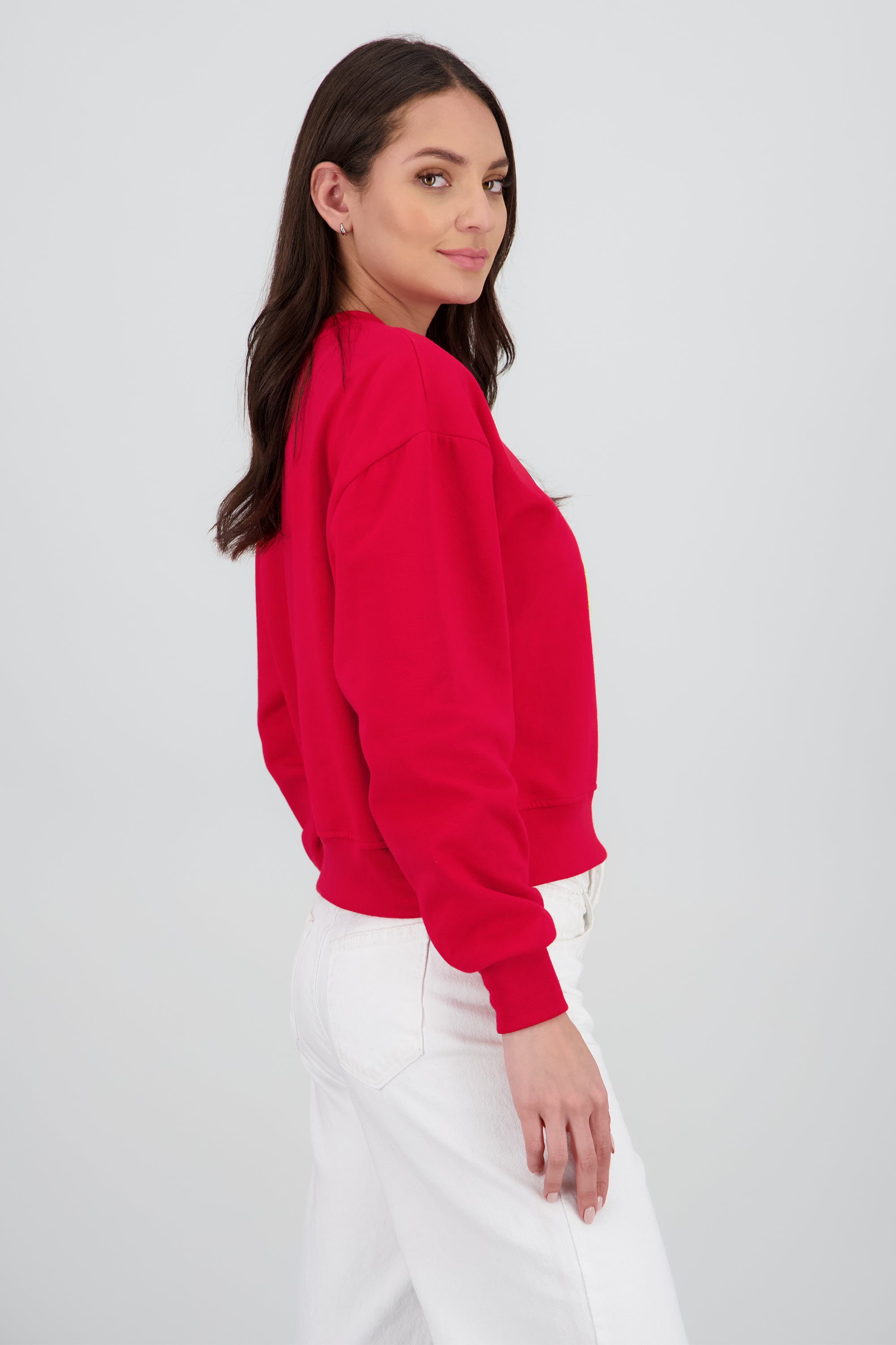 Sudadera grinch cara bordado ROJO