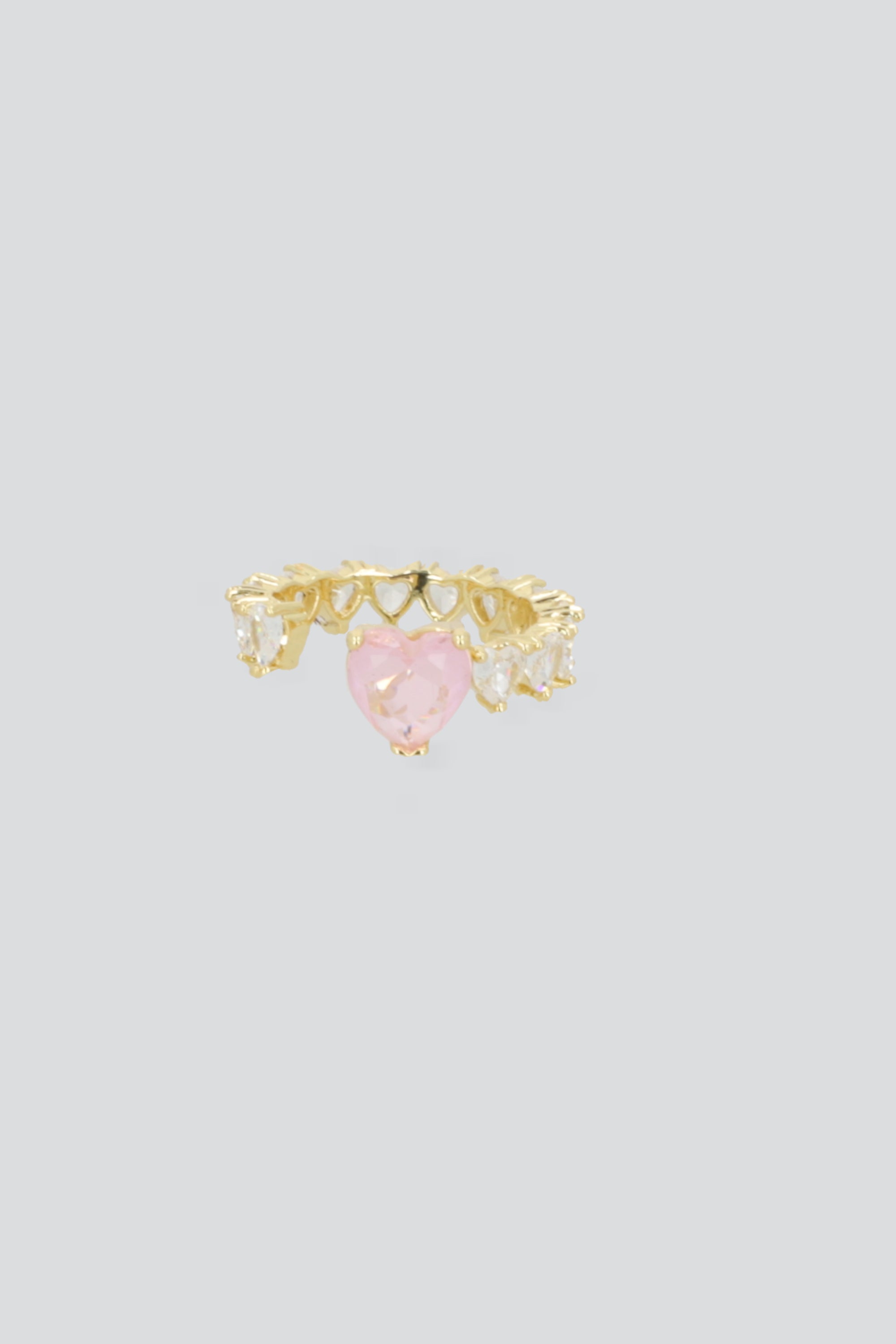 Anillo corazon cristal ORO