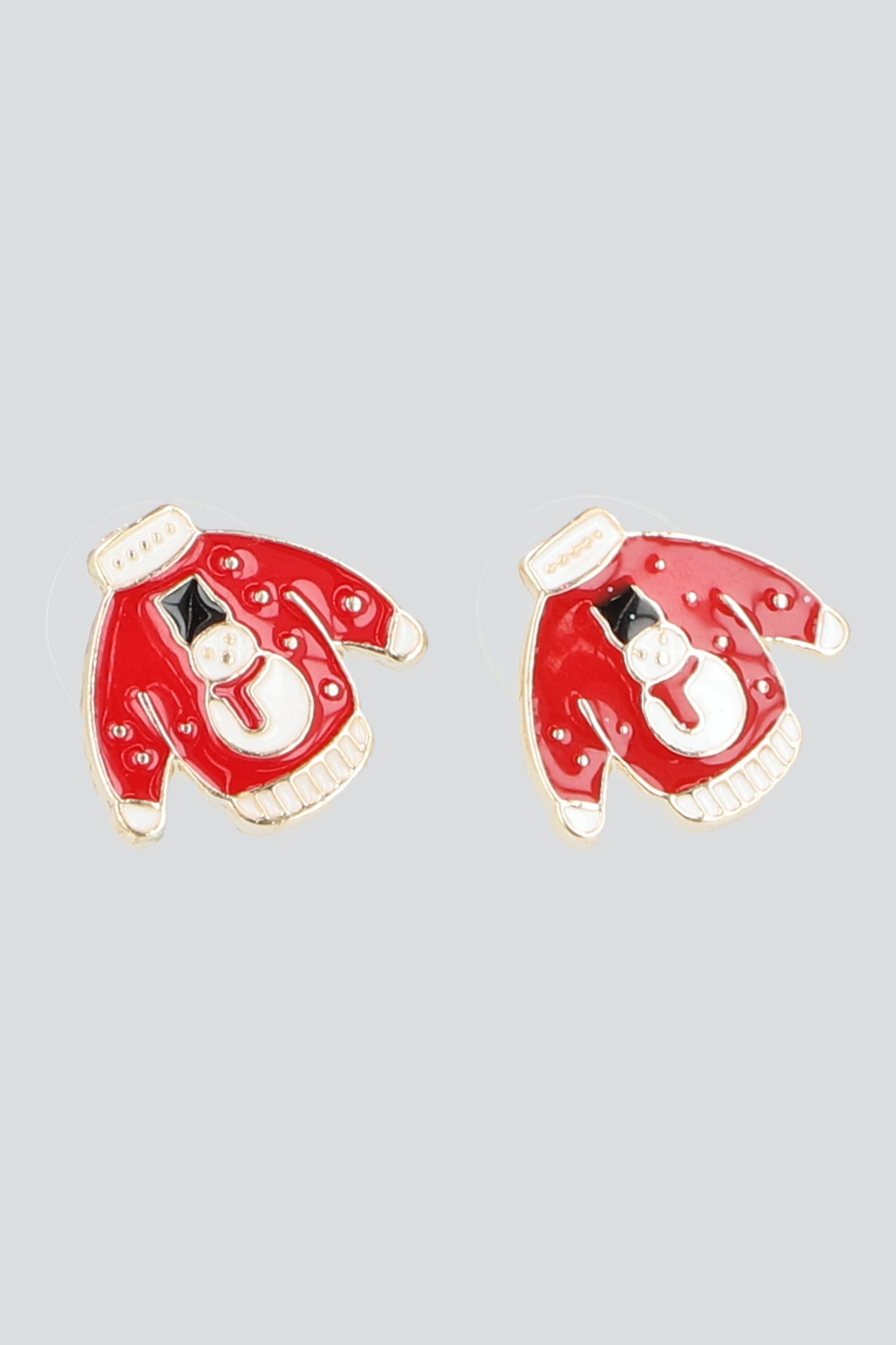 ARETES SUETER NAVIDEÑO ROJO