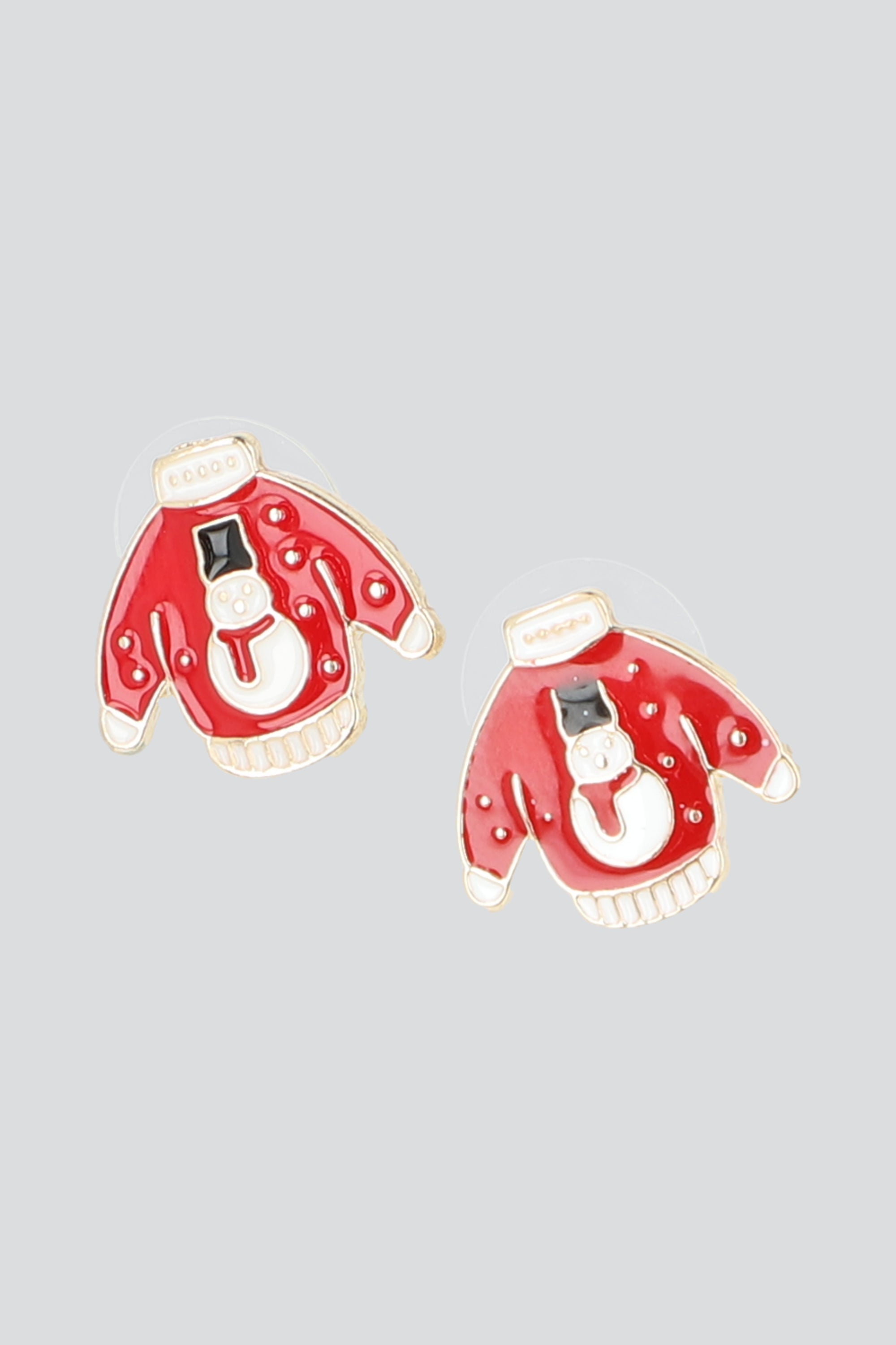 ARETES SUETER NAVIDEÑO ROJO