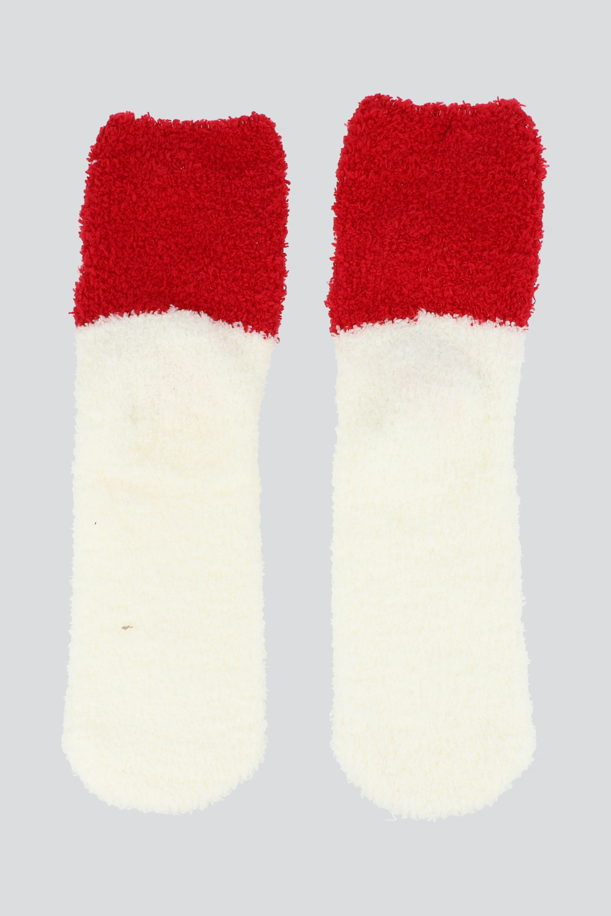 Calcetin peluche 3D personaje pompon BLANCO