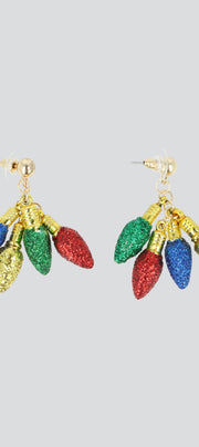 Aretes Focos Navideños