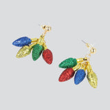 Aretes Focos Navideños