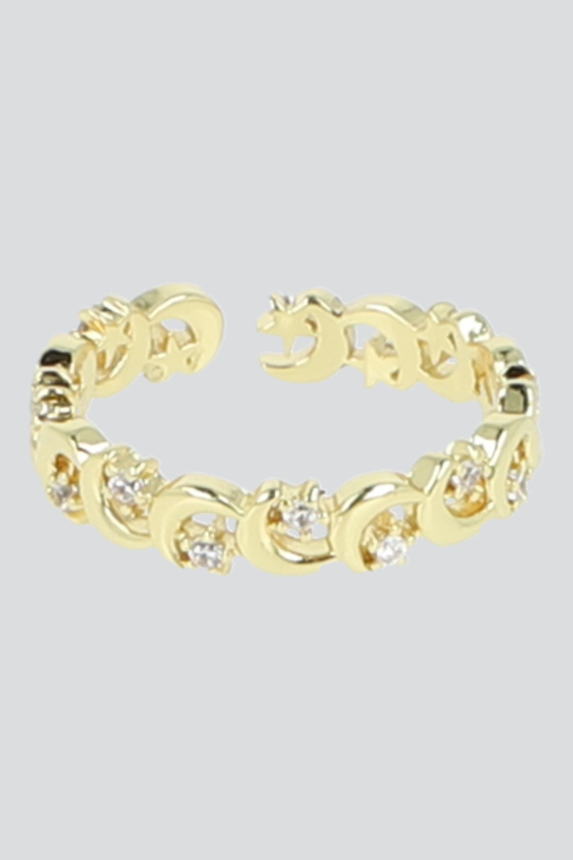 Anillo lunas estrellas ORO
