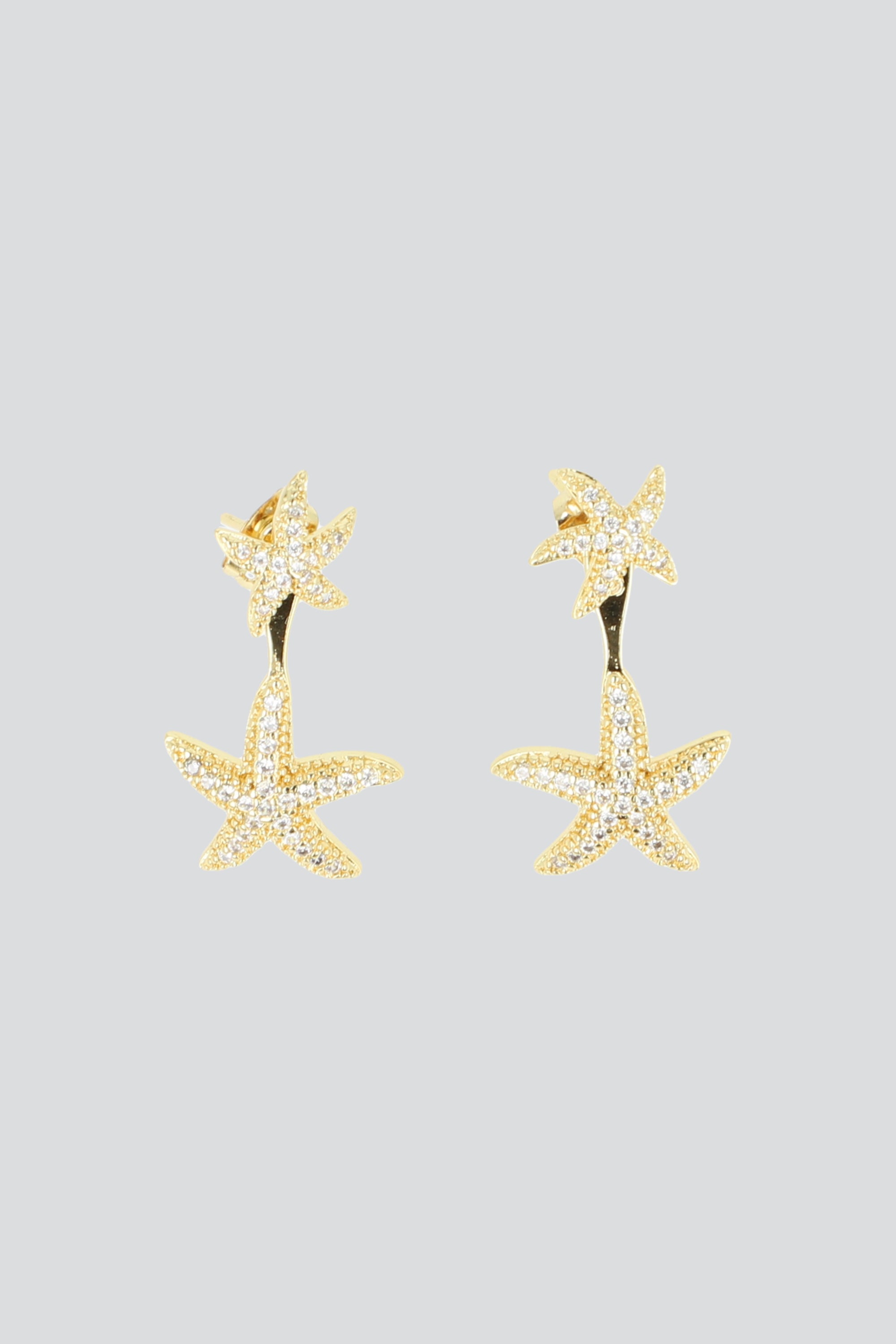 Aretes estrella de mar metal ORO