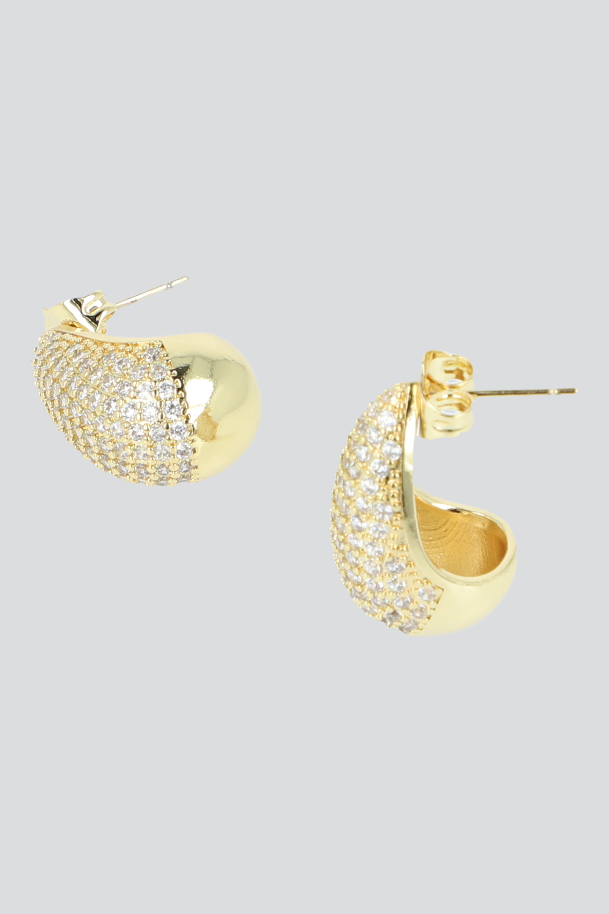 Aretes gota full brillos ORO