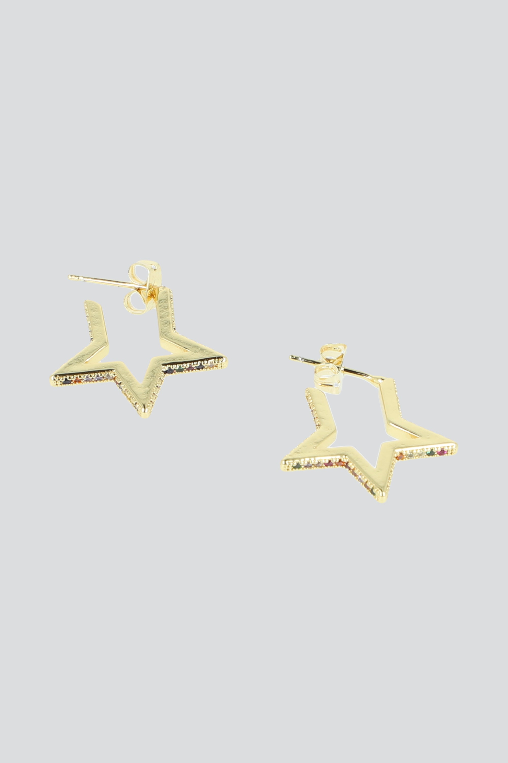 Arracadas estrellas brillos ORO