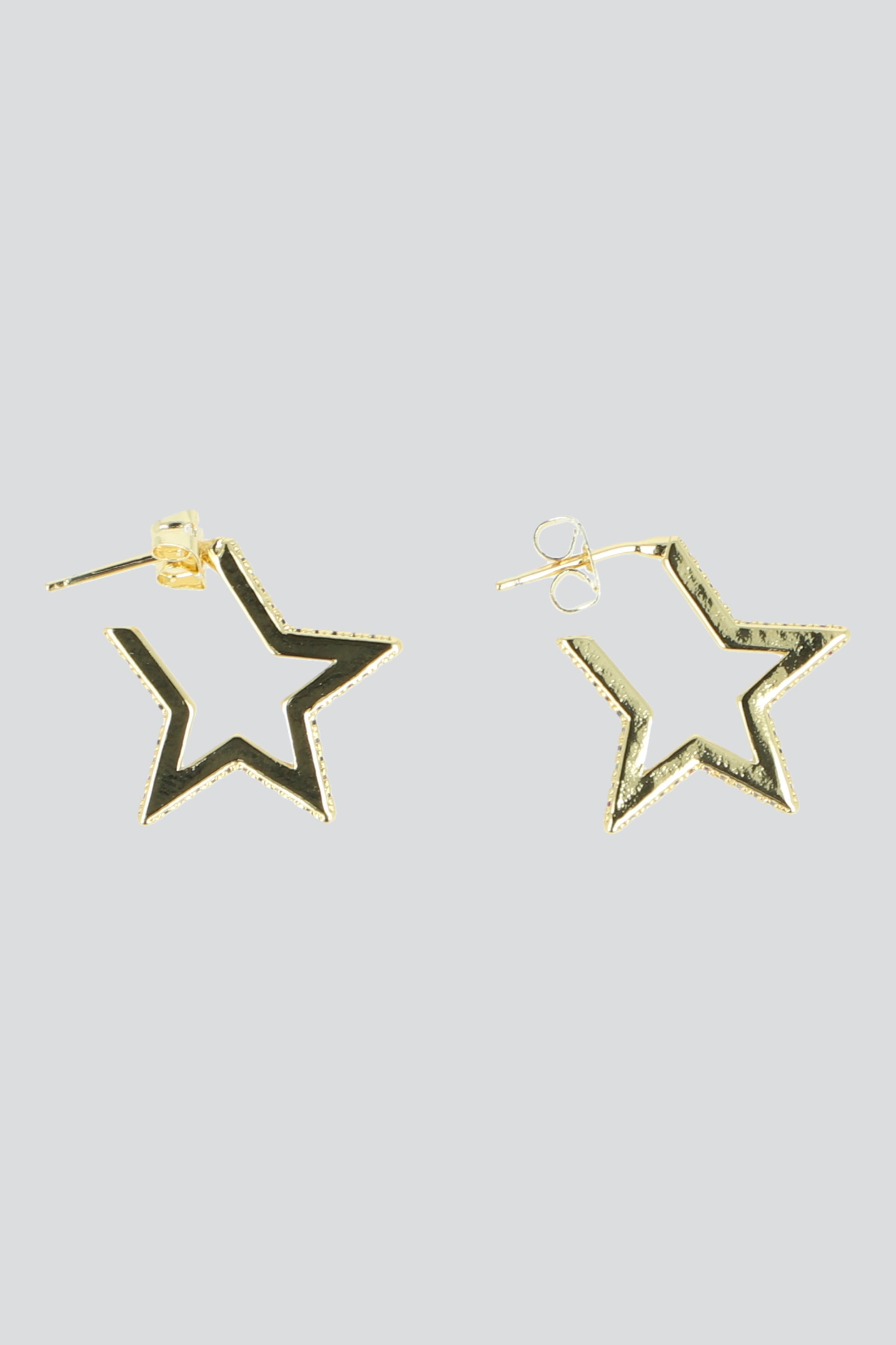 Arracadas estrellas brillos ORO