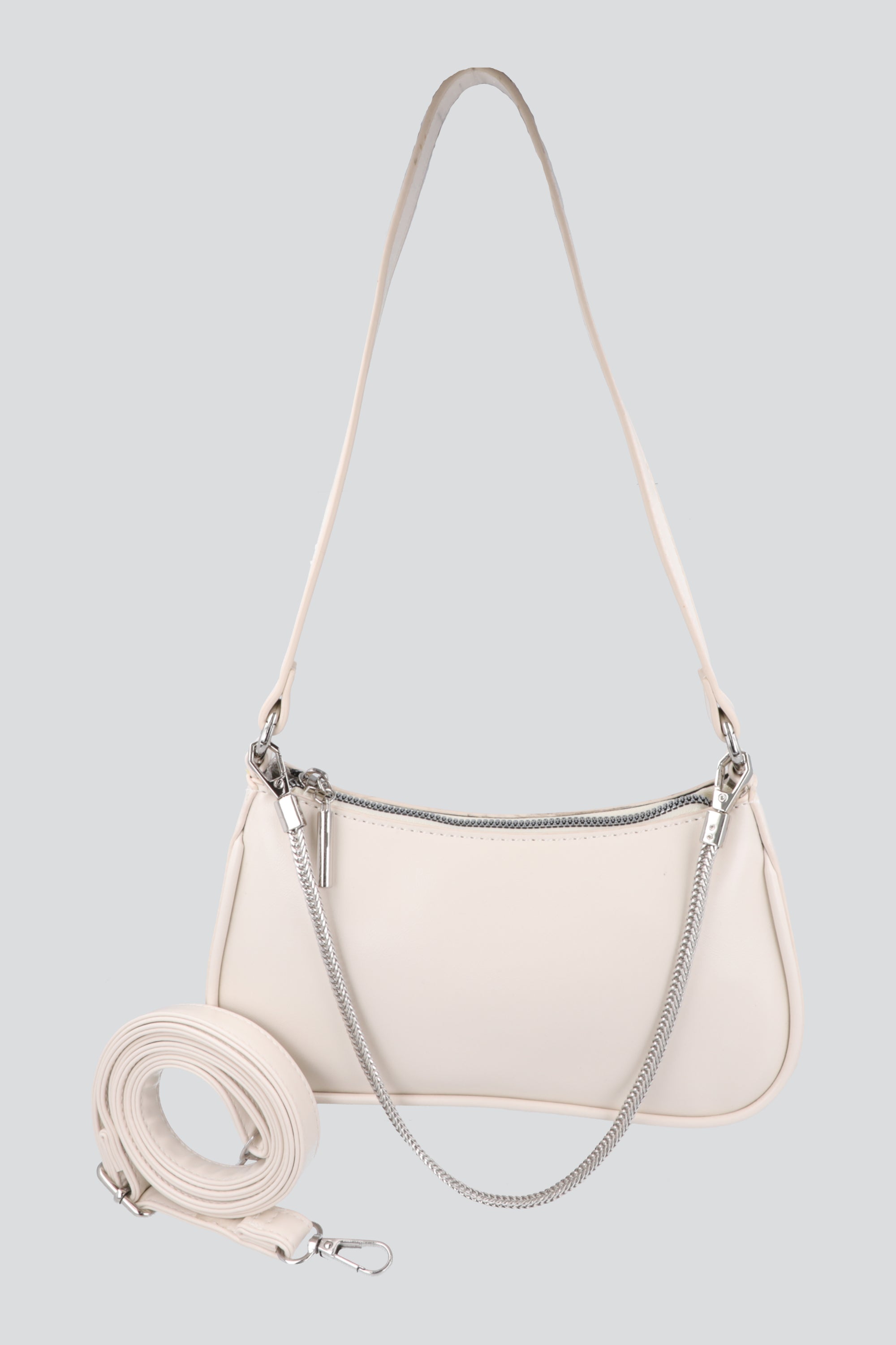 Bolsa shoulder cadena BLANCO