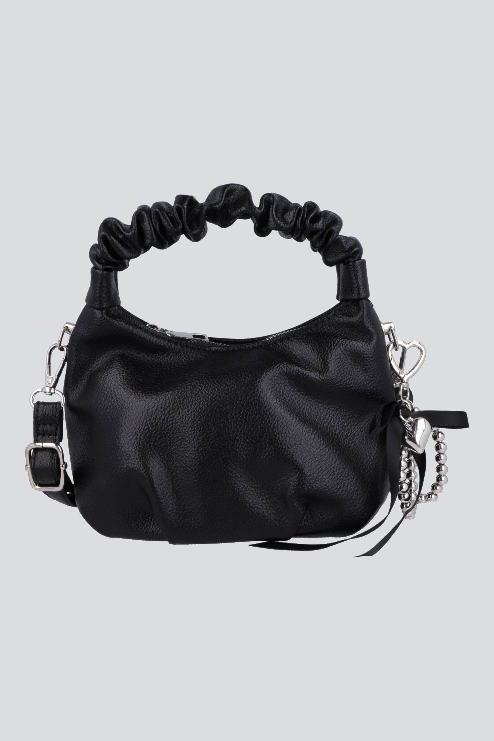 Bolsa mini asa plisada NEGRO