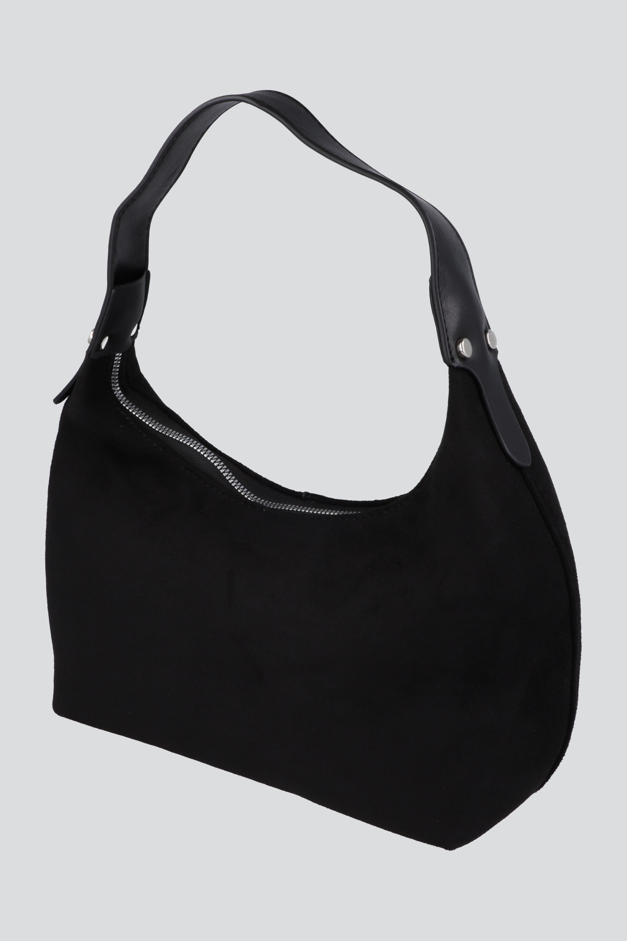 Bolsa tote suede NEGRO