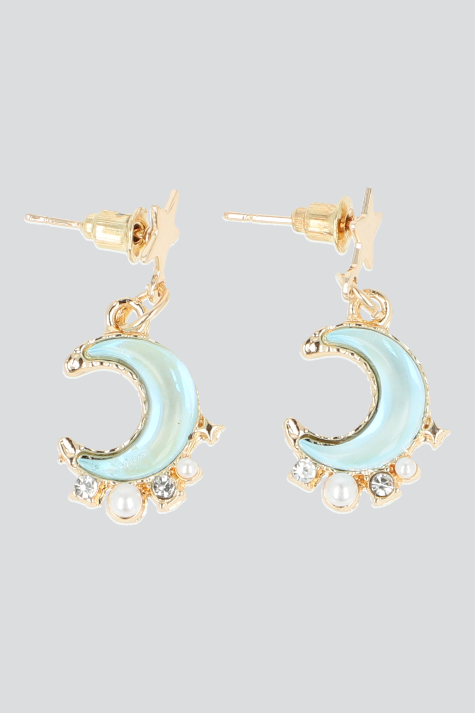 Aretes luna estrella AZUL