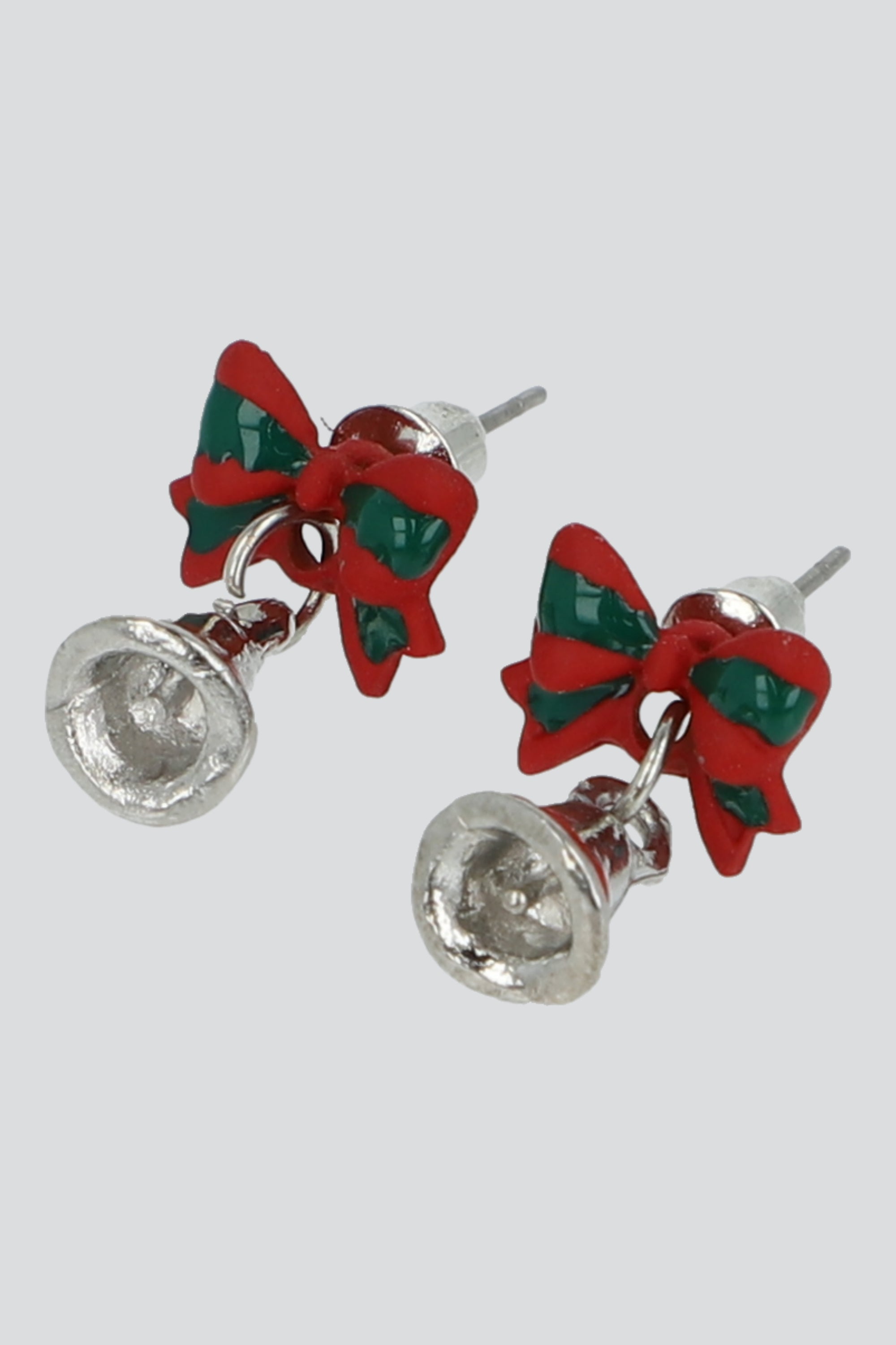 Aretes campana de navidad PLATA