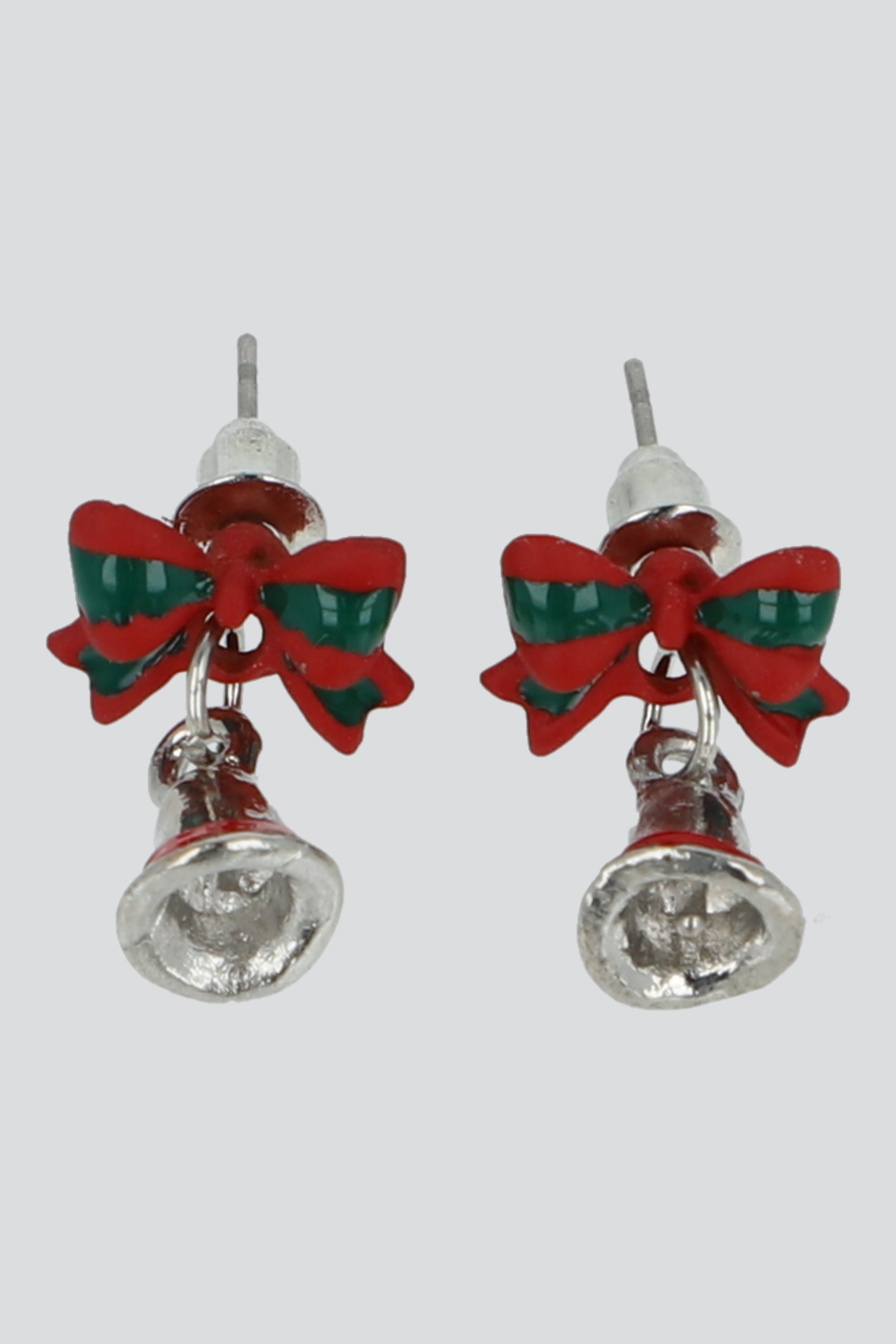 Aretes campana de navidad PLATA