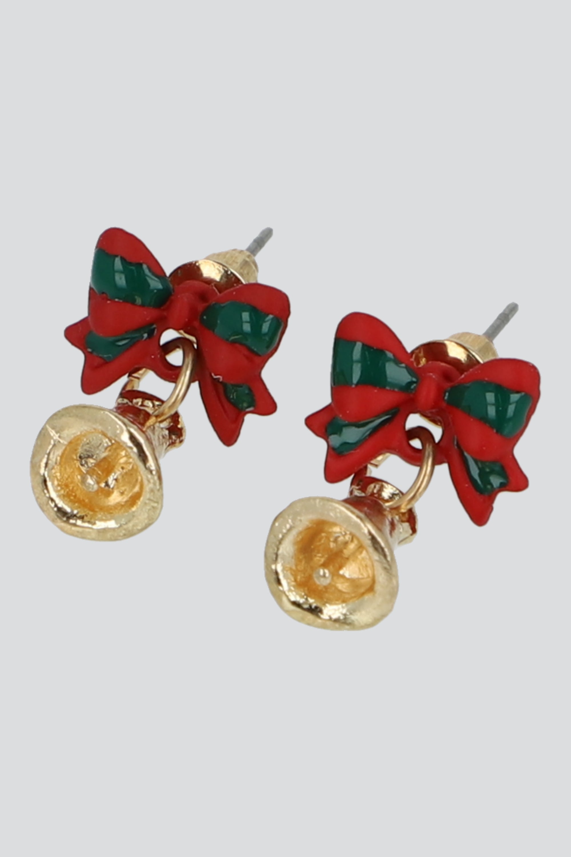 Aretes campana de navidad ORO