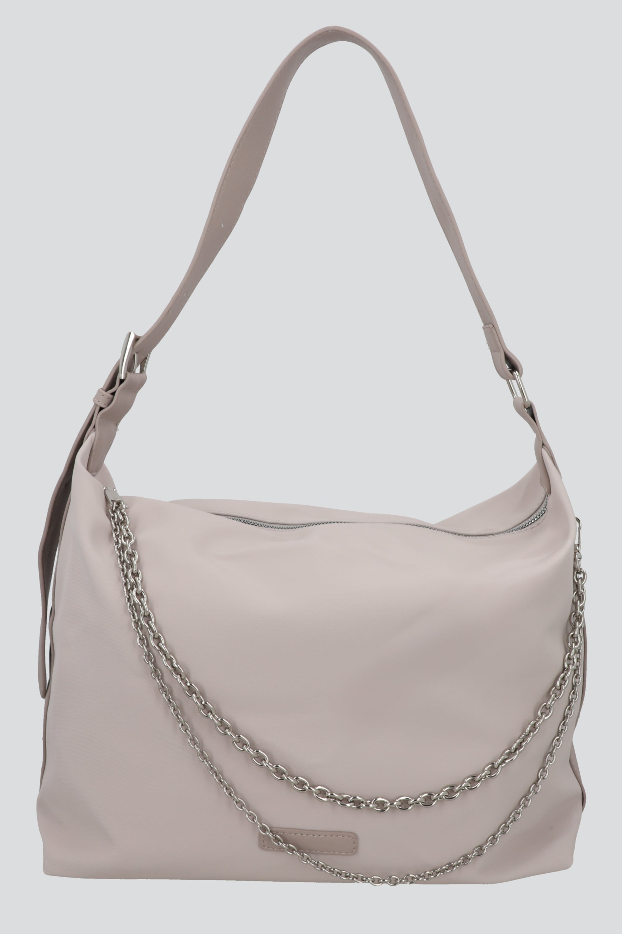 Bolsa tote nylon cadenas GRIS