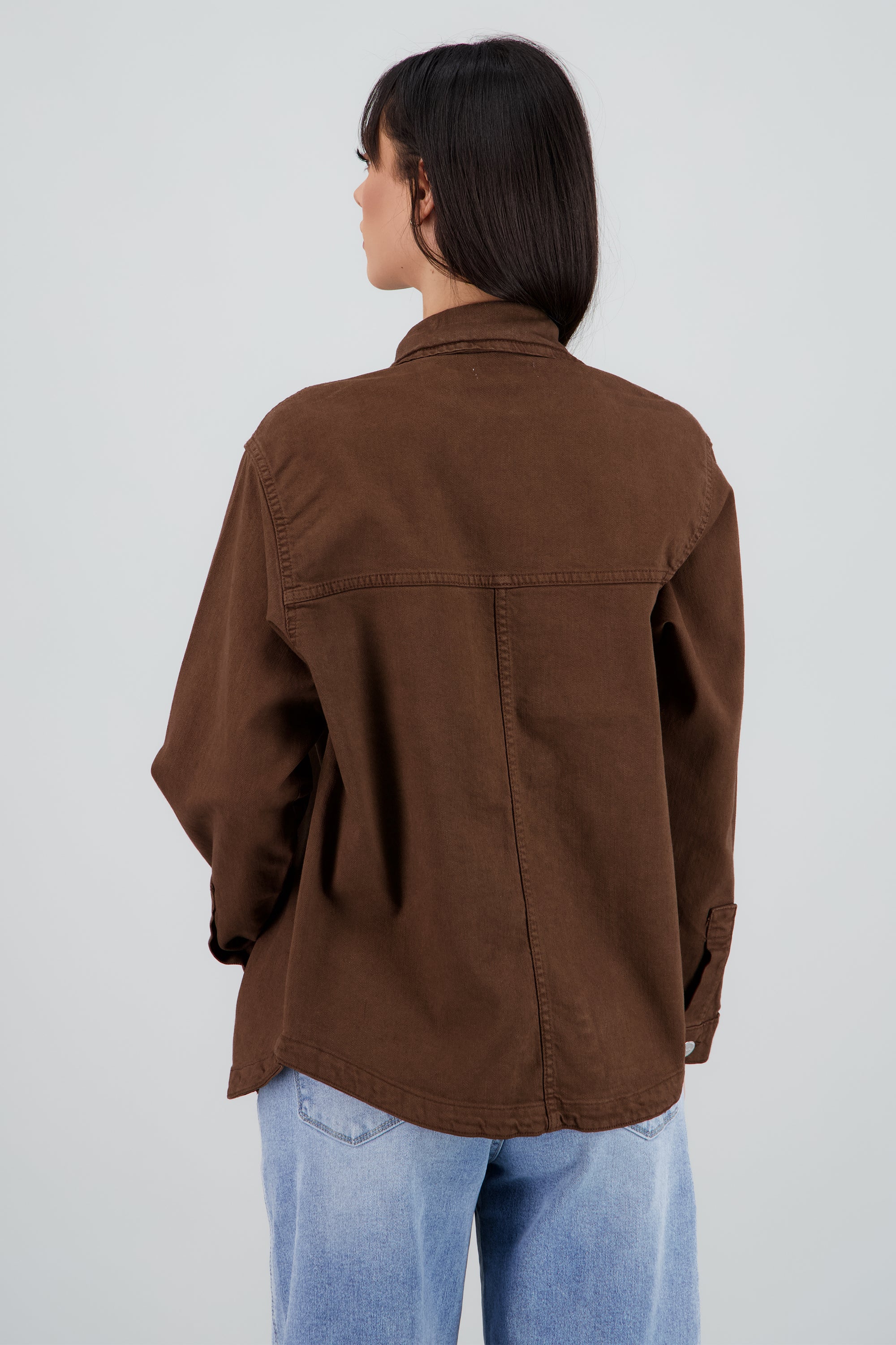 Sobrecamisa oversize corte CHOCOLATE