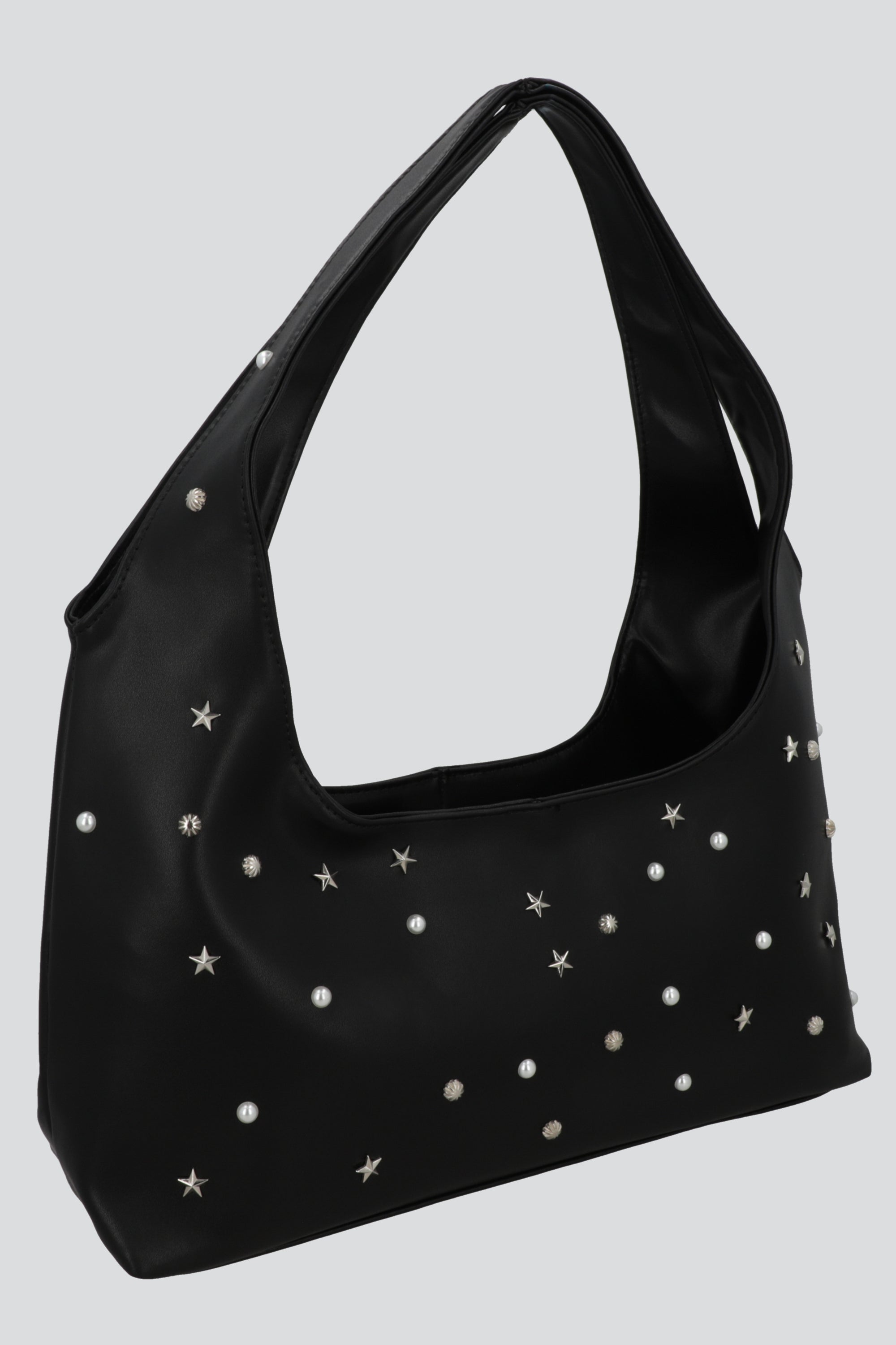 Bolsa shoulder studs estrellas NEGRO