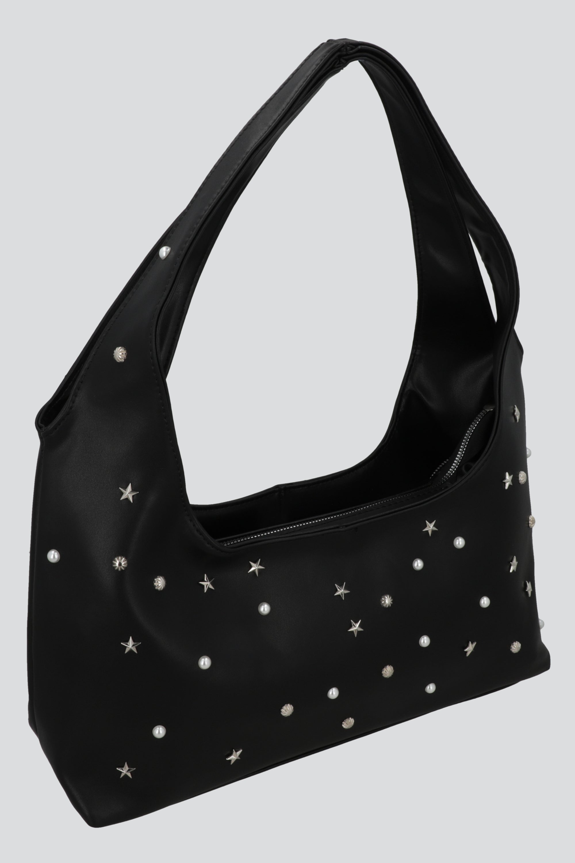Bolsa shoulder studs estrellas NEGRO
