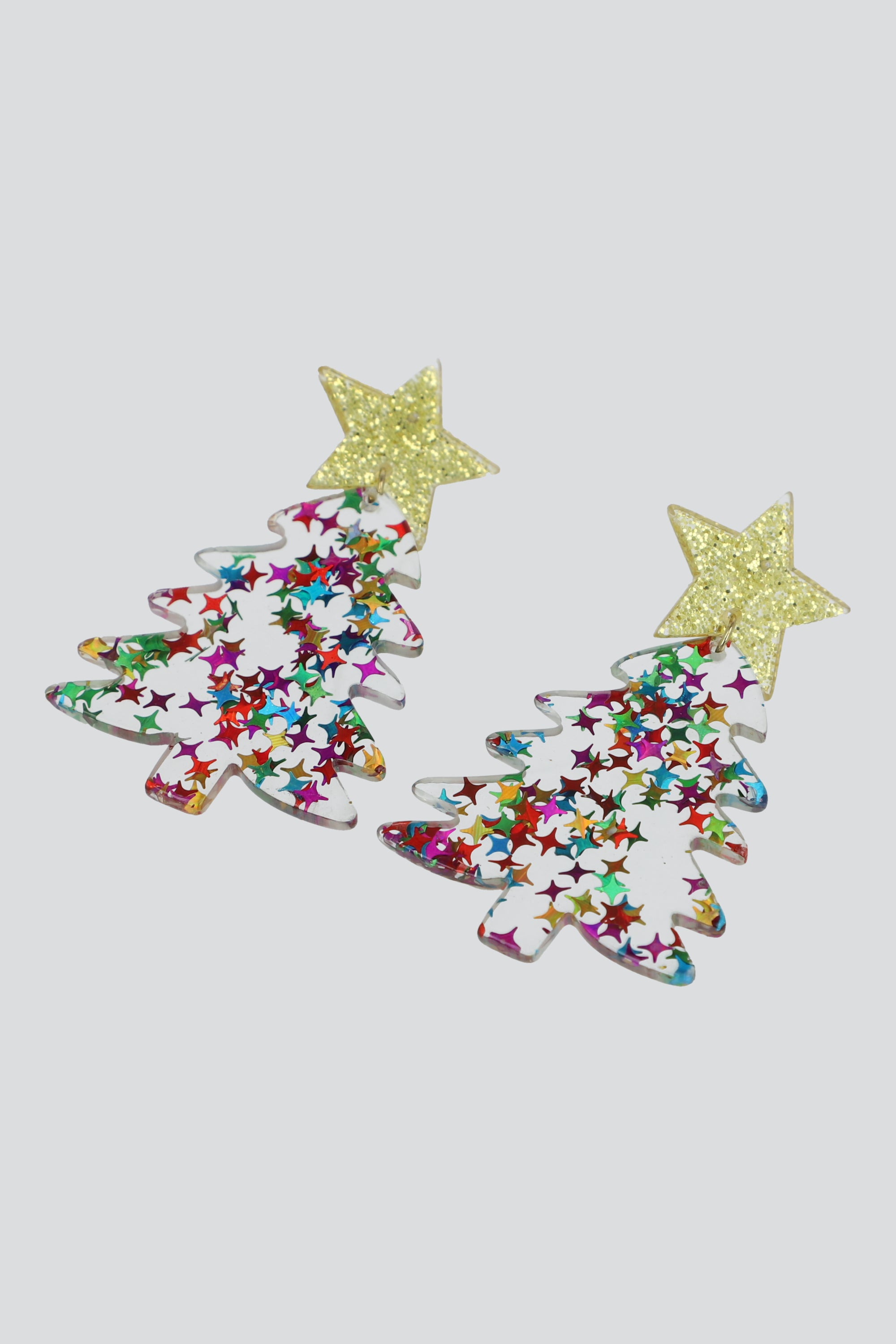 Aretes arbol de navidad ORO