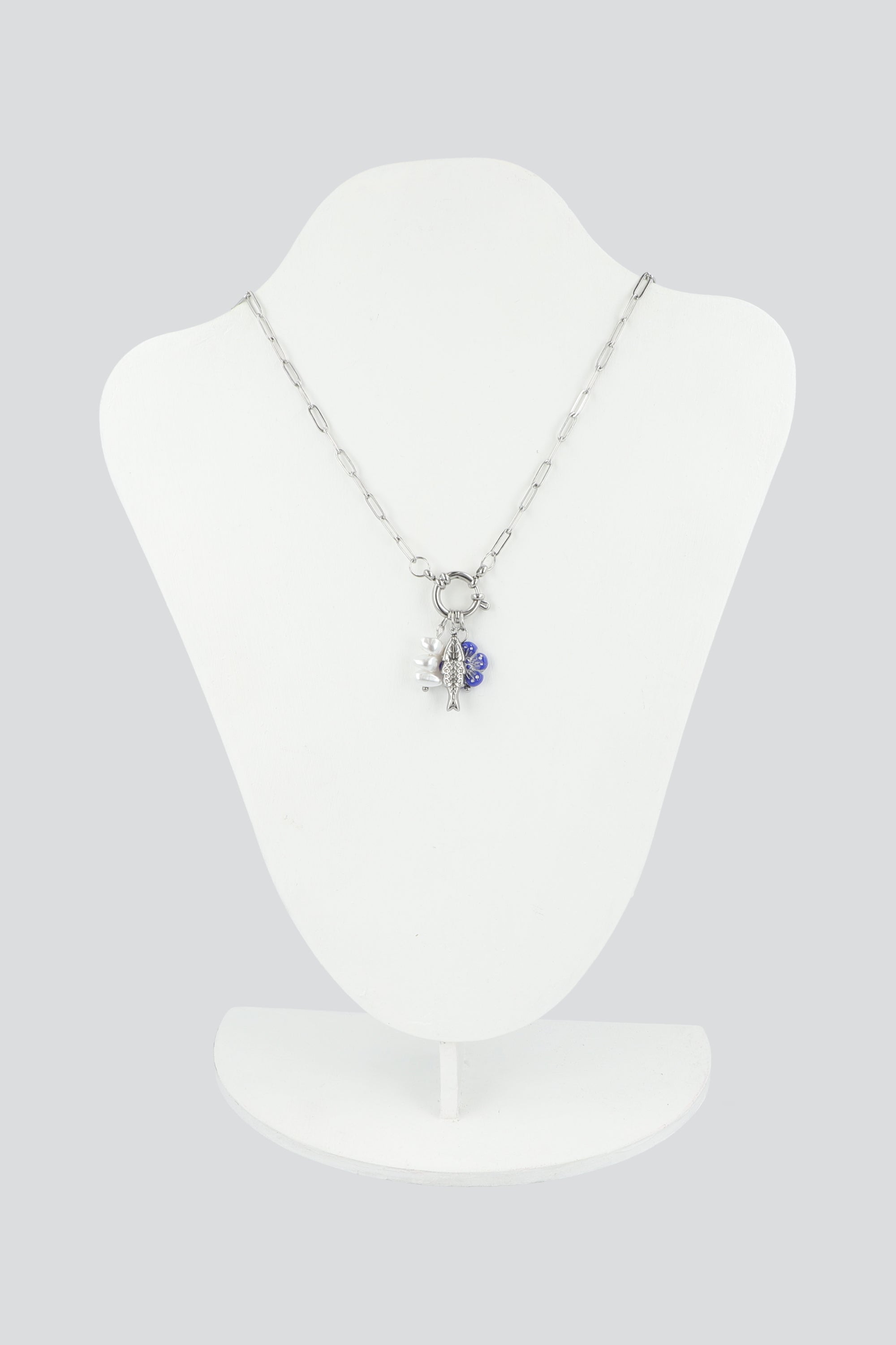 COLLAR CIRCULO CHARMS PQ PLATA