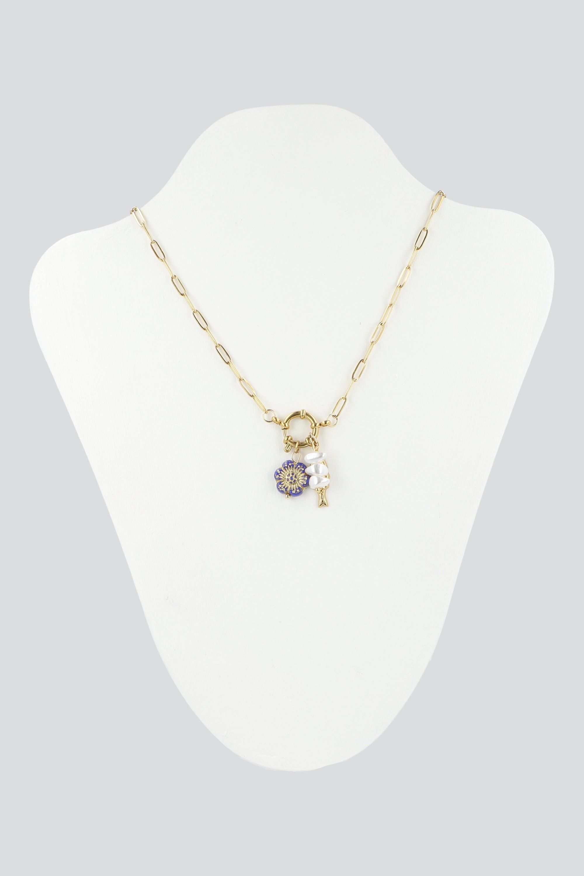 COLLAR CIRCULO CHARMS PQ ORO