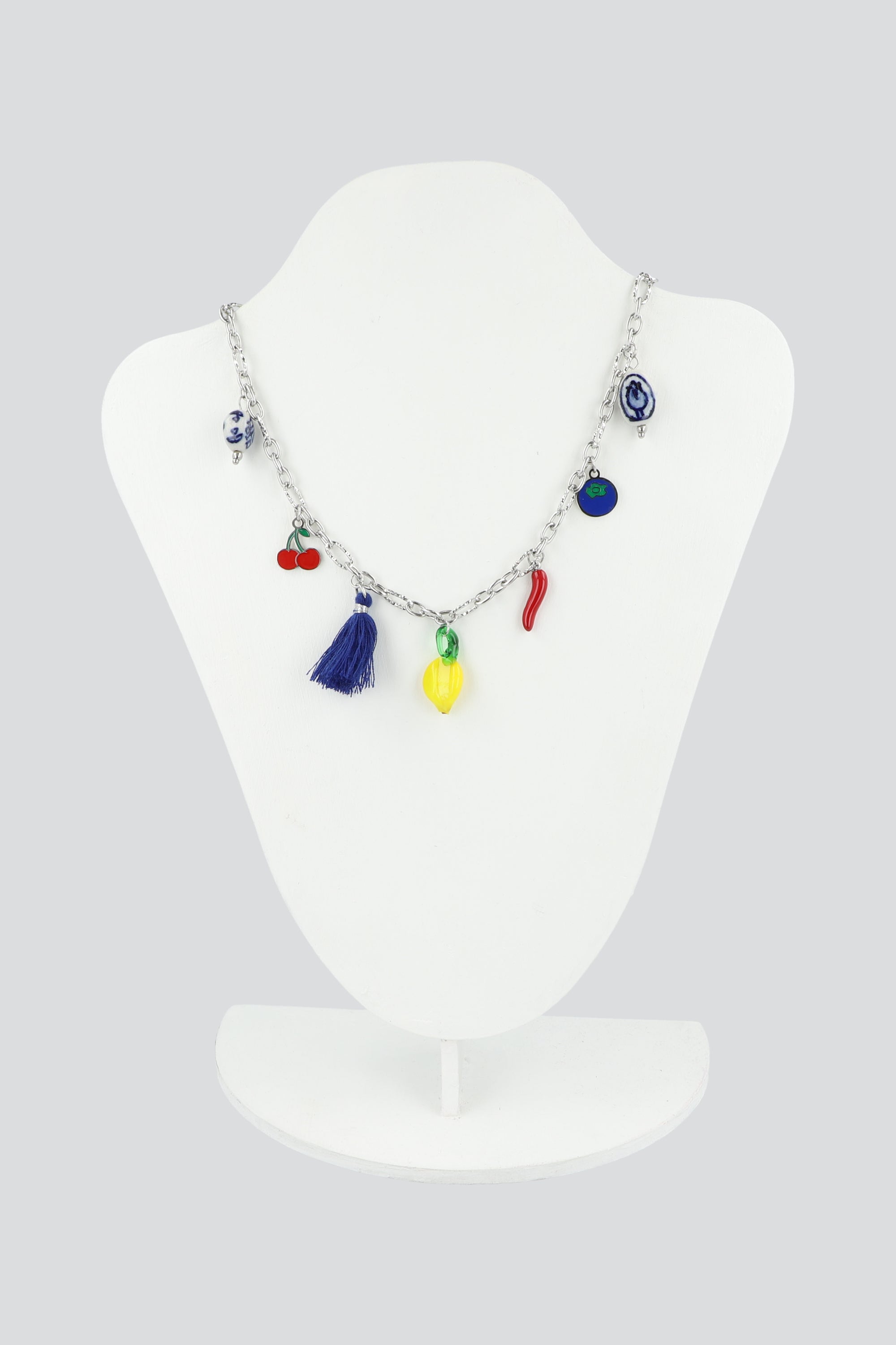COLLAR CHARMS MIX PQ PLATA