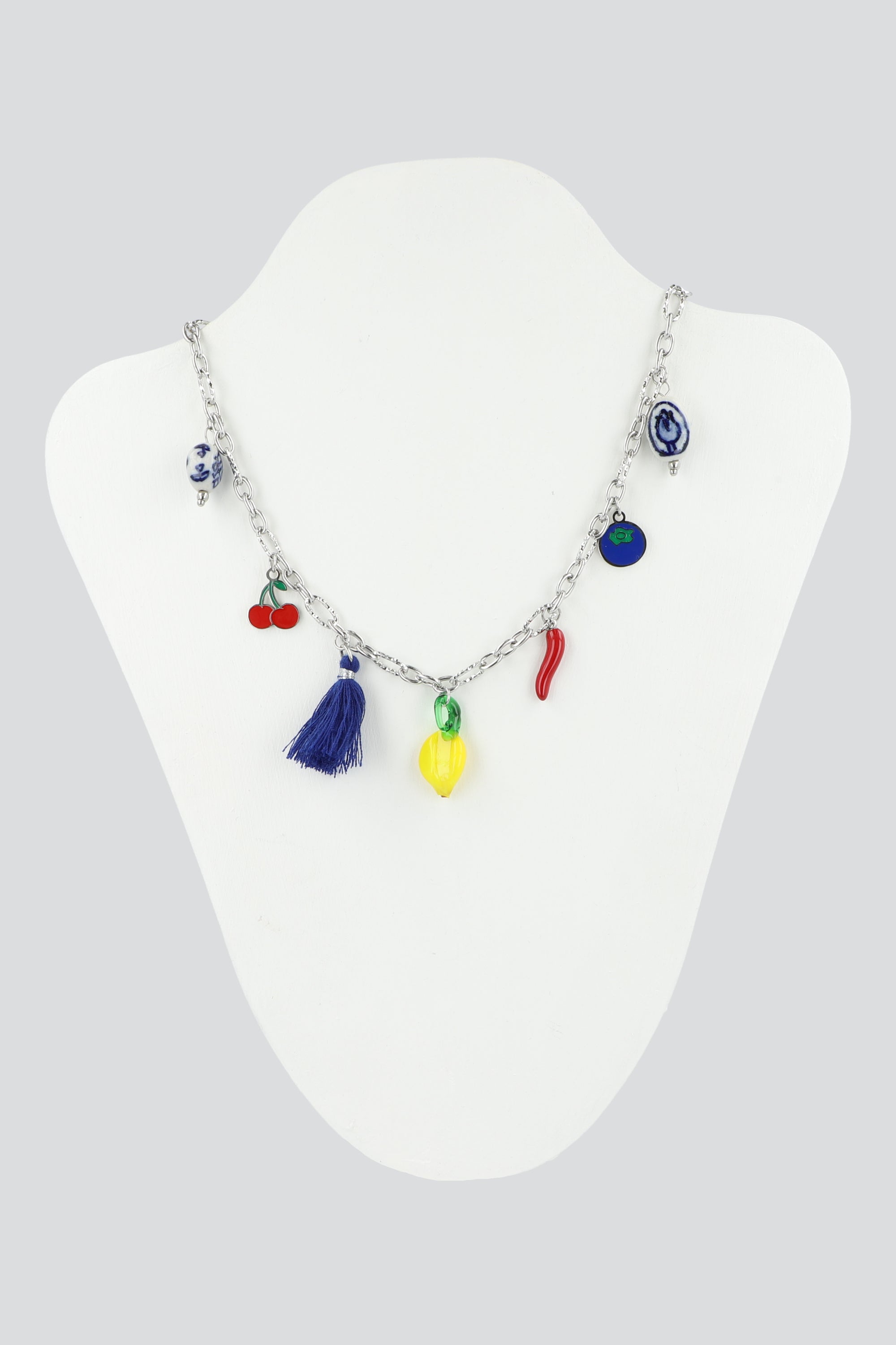 COLLAR CHARMS MIX PQ PLATA