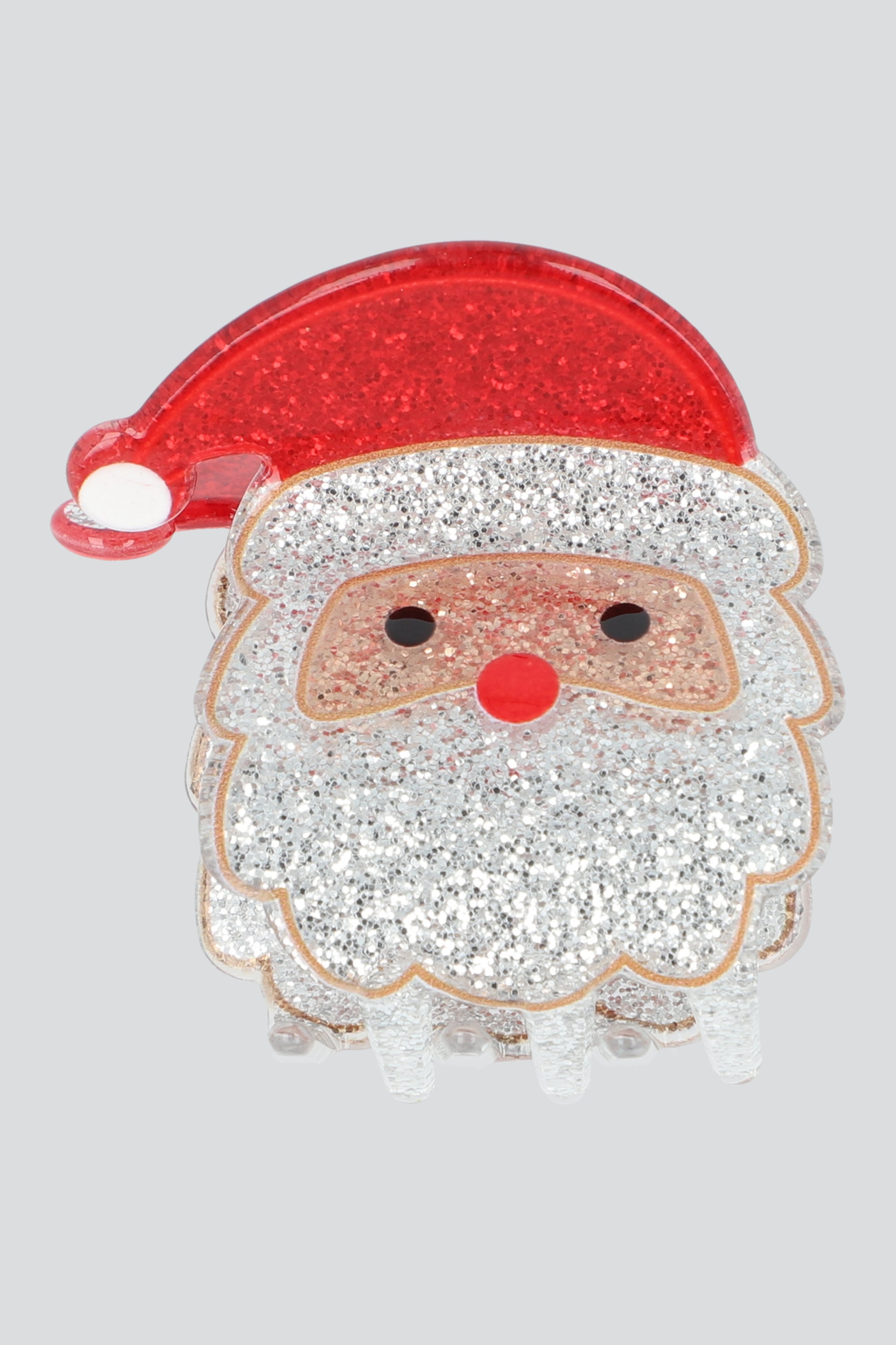 Pinza santa glitter BLANCO