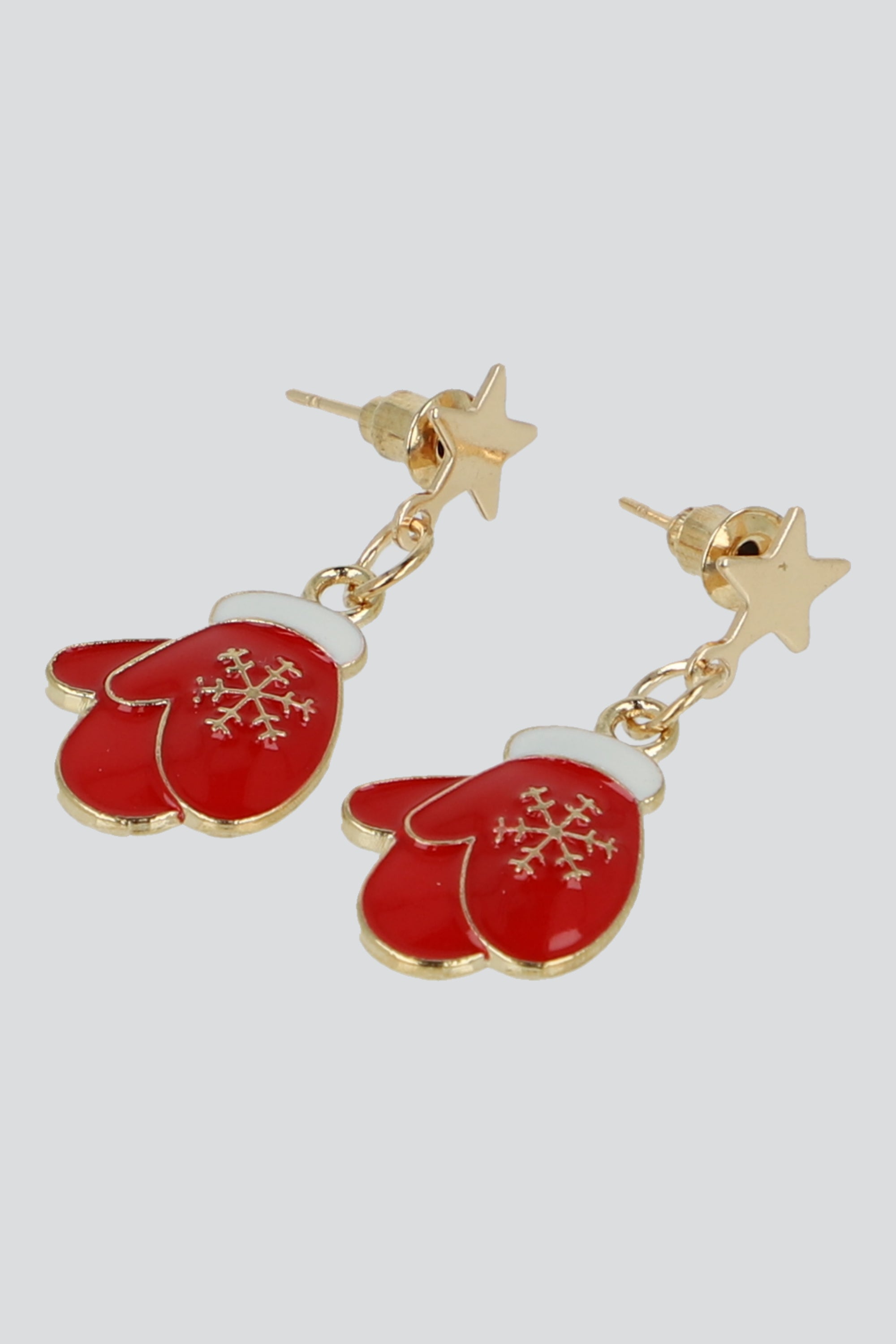 Aretes figura navideña ROJO