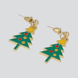 Aretes figura navideña