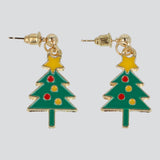 Aretes figura navideña