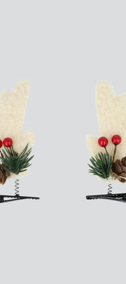 Set 2 broches reno peluche