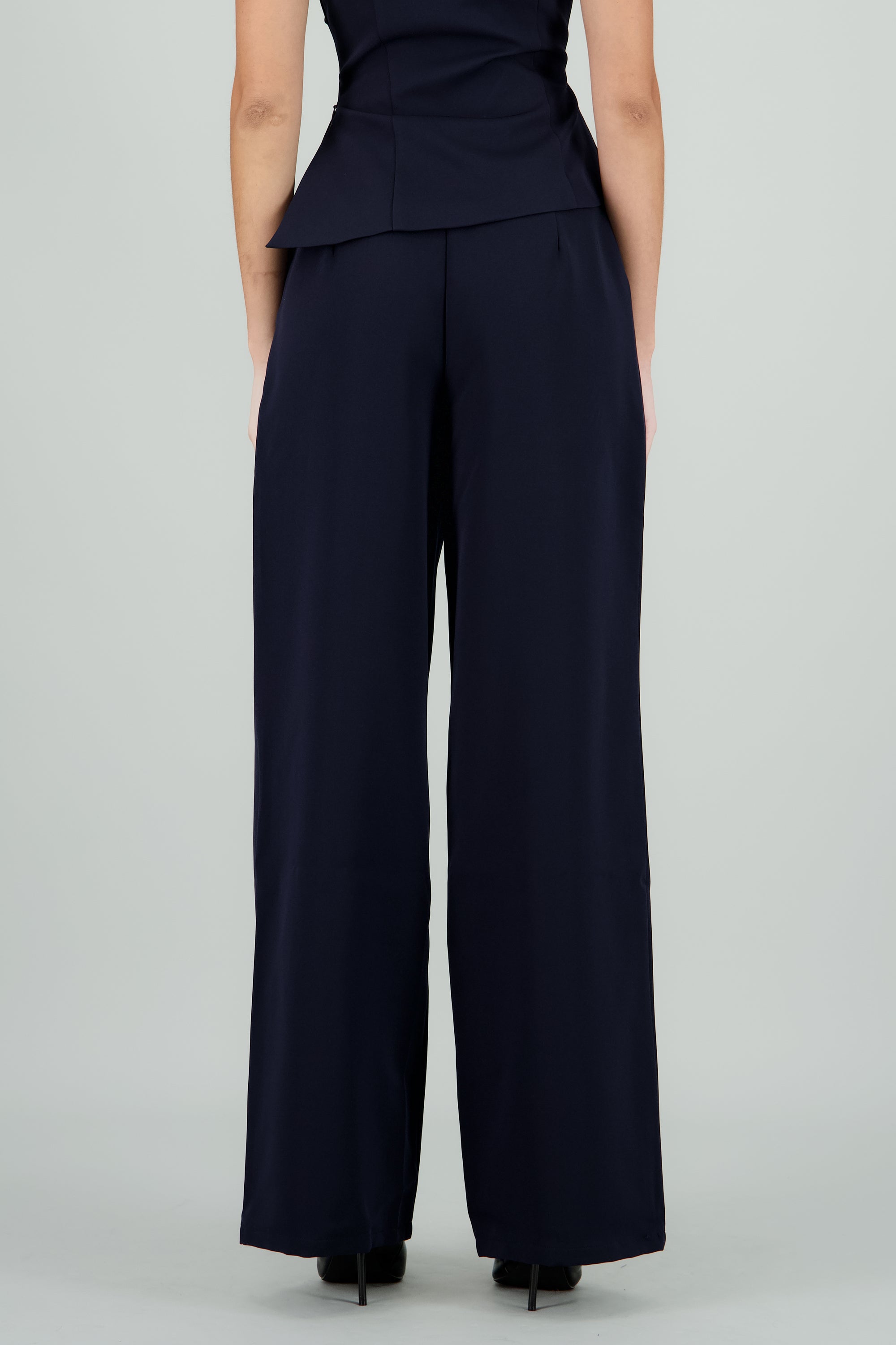 Pantalón sastreado detalle cinturon AZUL REY
