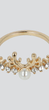 Anillo reno perla