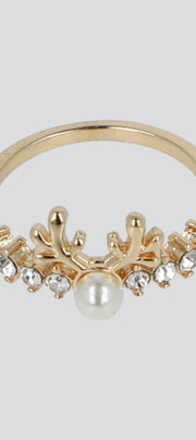 Anillo reno perla