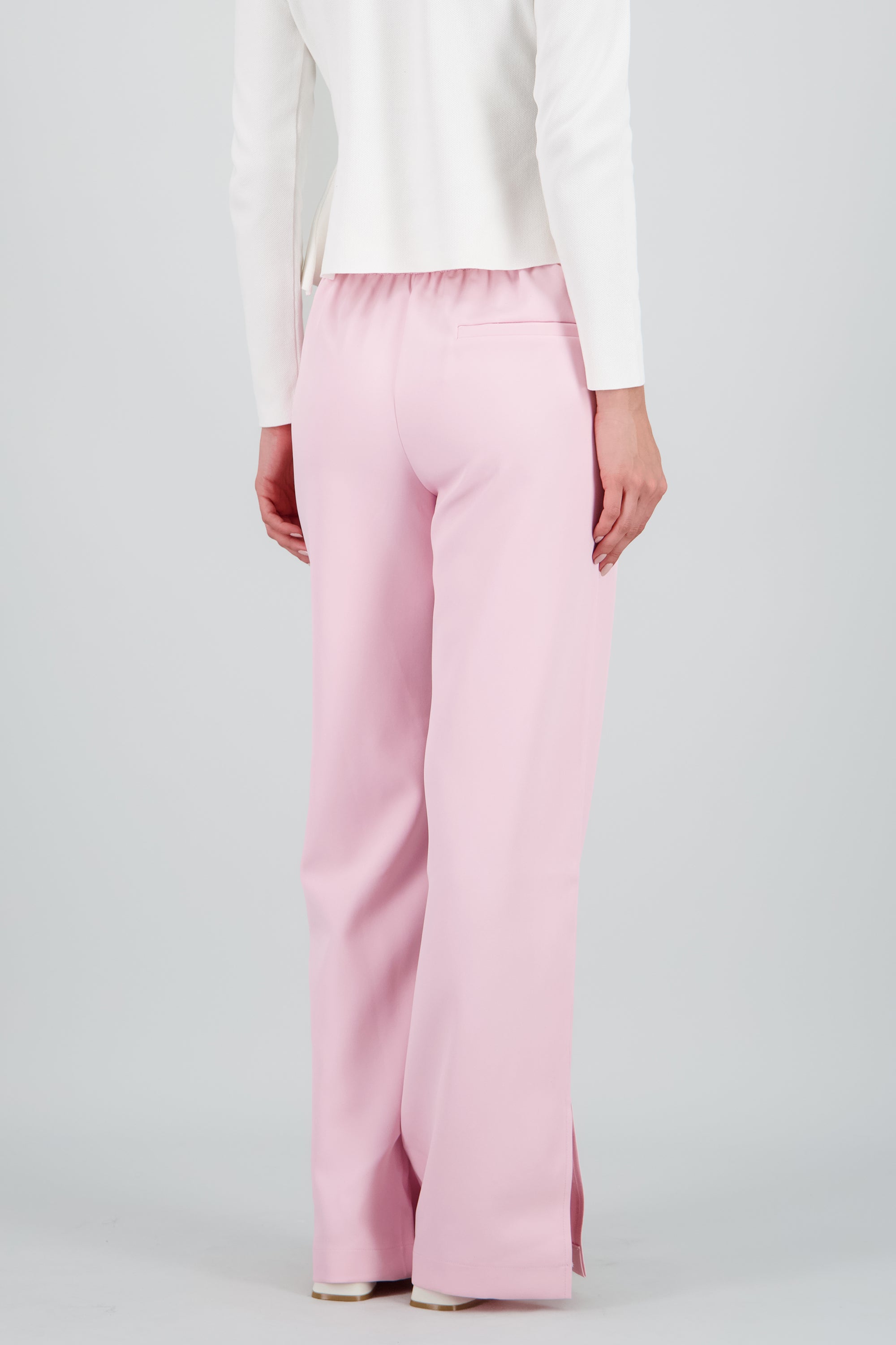 Pantalón sastreado apertura en costado ROSA PASTEL