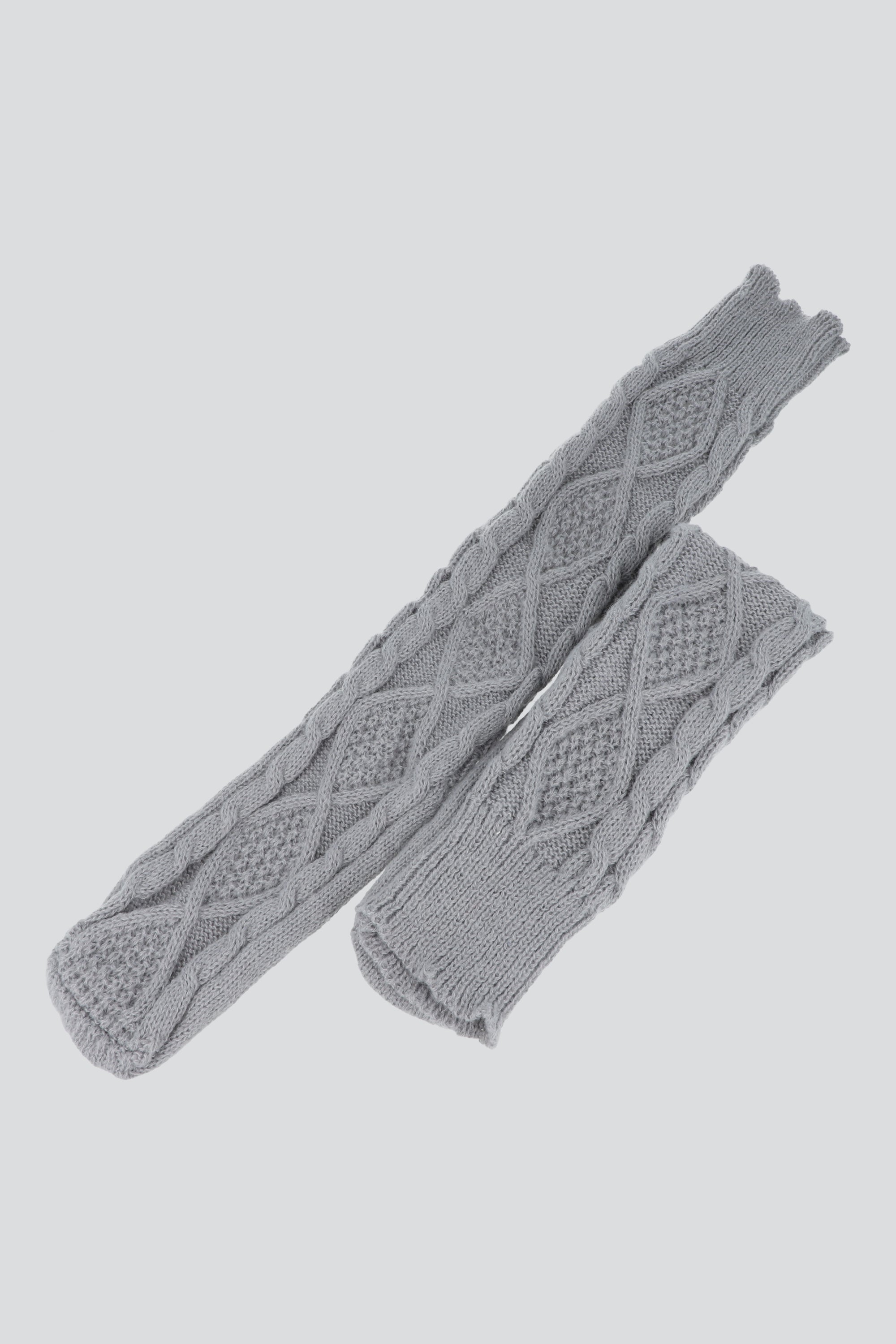 Calceta larga trenzas GRIS