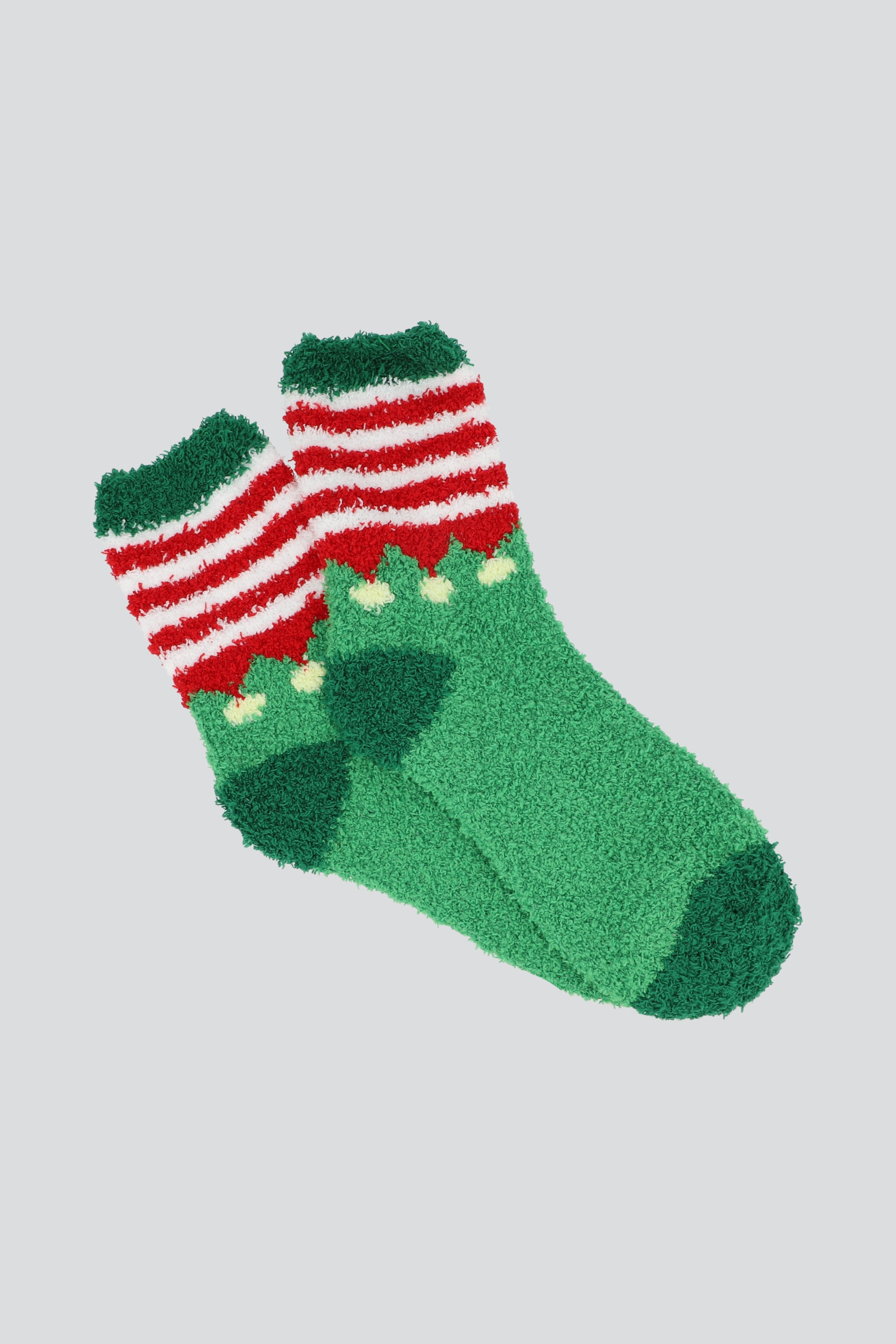 Calcetines figuras navideñas VERDE
