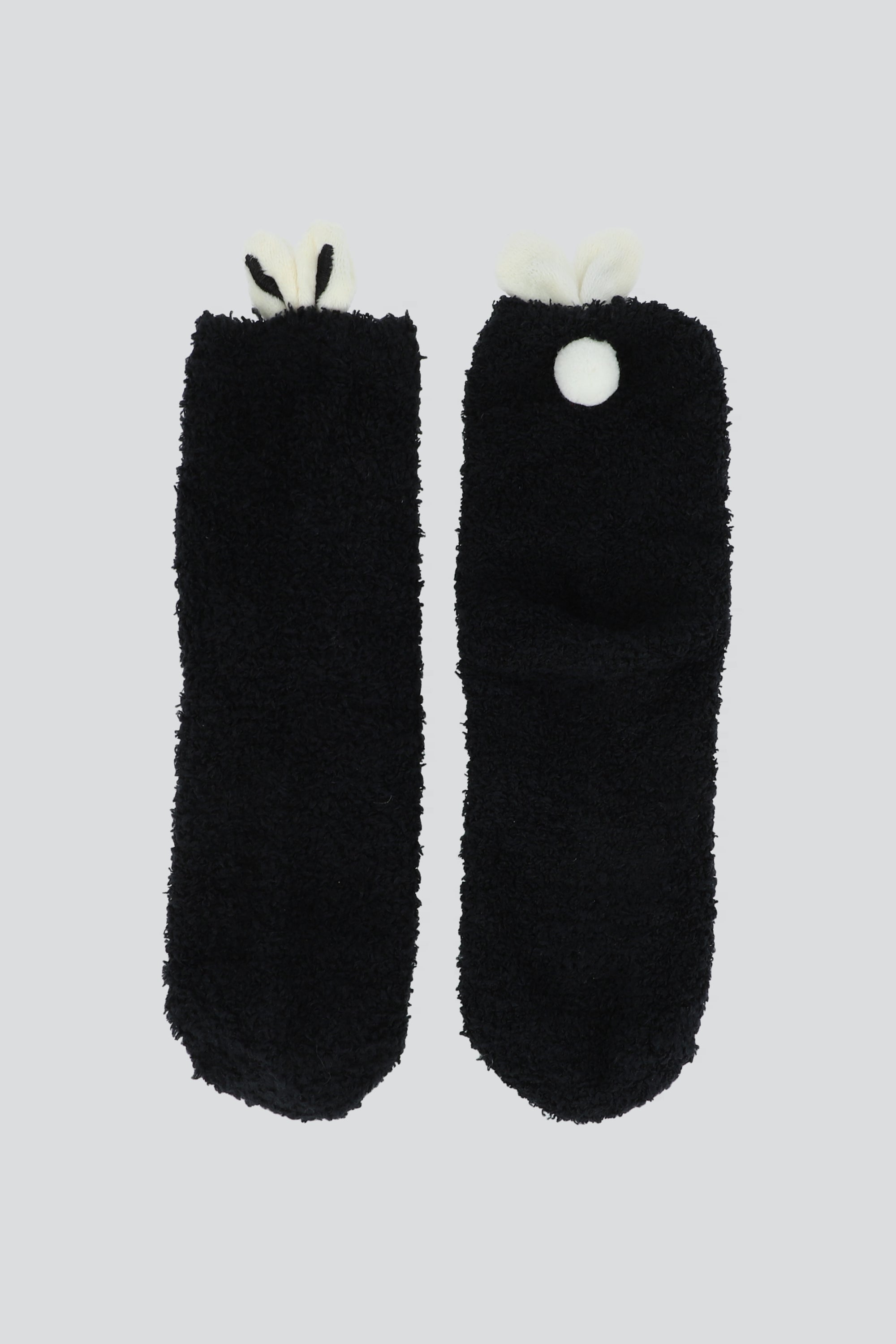 Calcetines orejita conejo NEGRO