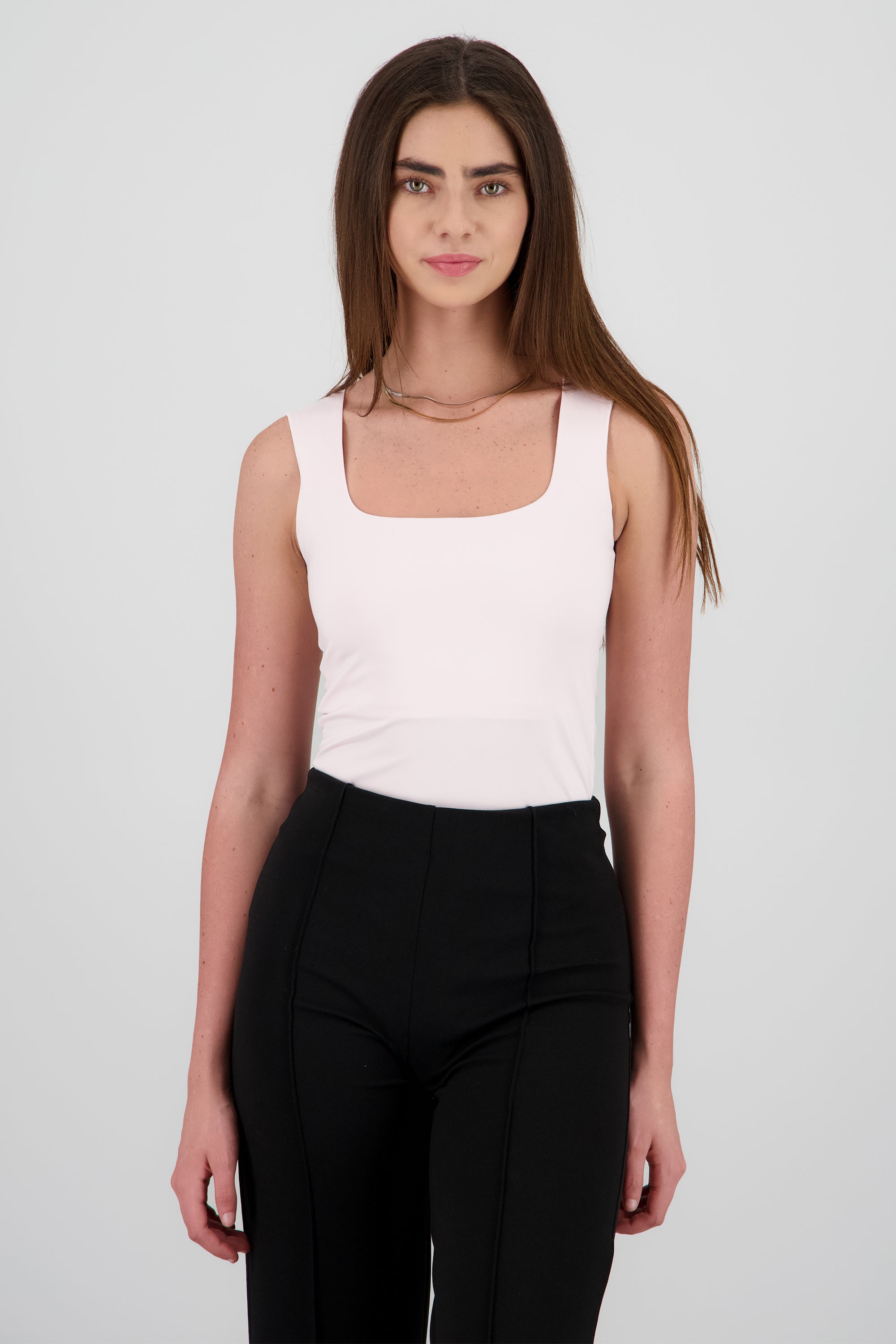 Body tirantes escote cuadrado ROSA PASTEL