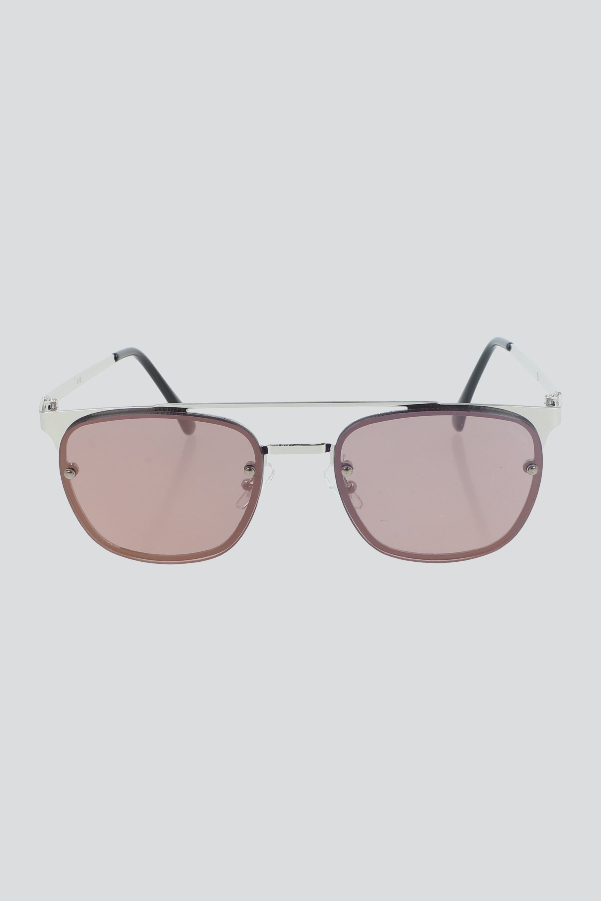 Lentes retro doble metal PLATA